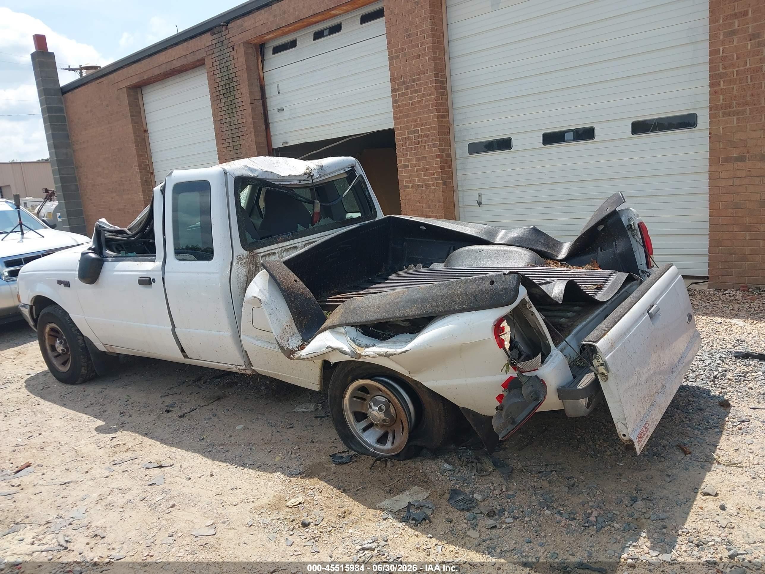 2000 Ford Ranger Xl/xlt White vin: 1FTYR14V8YTA79108