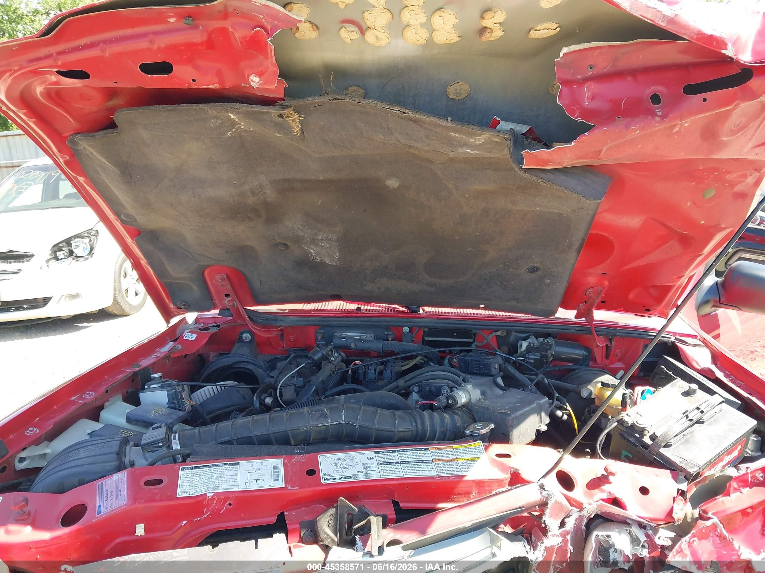 2000 Ford Ranger Xl/xlt Red vin: 1FTYR14V8YTA97673