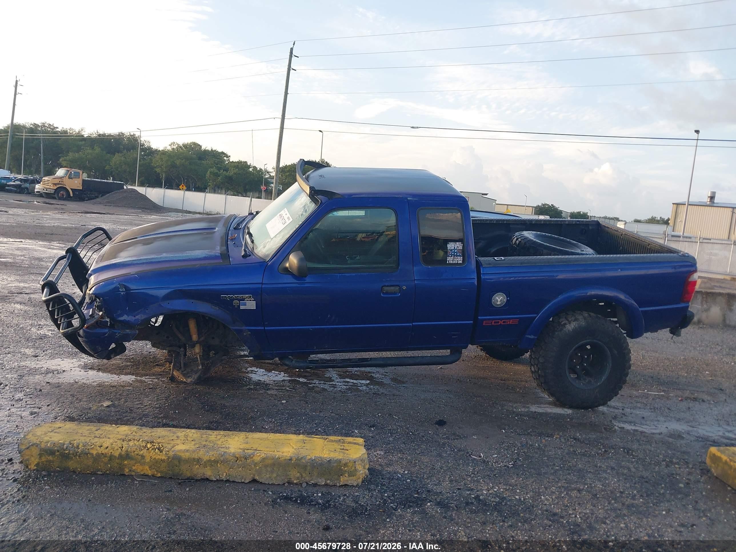 2003 Ford Ranger Edge/tremor/xl/xlt Blue vin: 1FTYR14V93PA26161