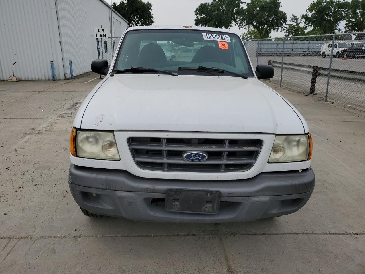 2003 Ford Ranger Super Cab White vin: 1FTYR14V93PB08620 Damage: Hood, Peeling, 3 To 4 Inches