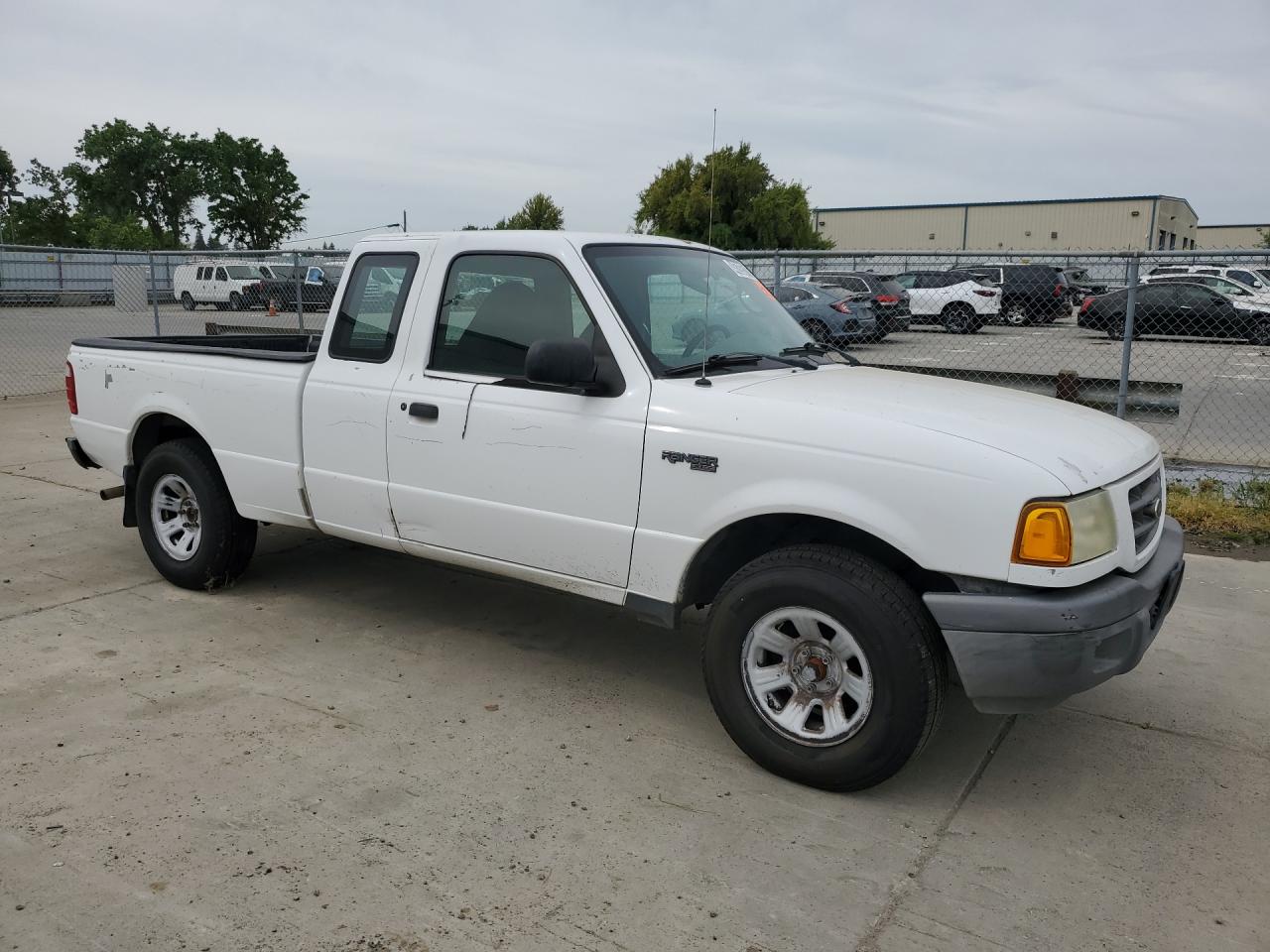 2003 Ford Ranger Super Cab White vin: 1FTYR14V93PB08620 Damage: Right Rear Door, Multiple Dents/Paint Damage, 2