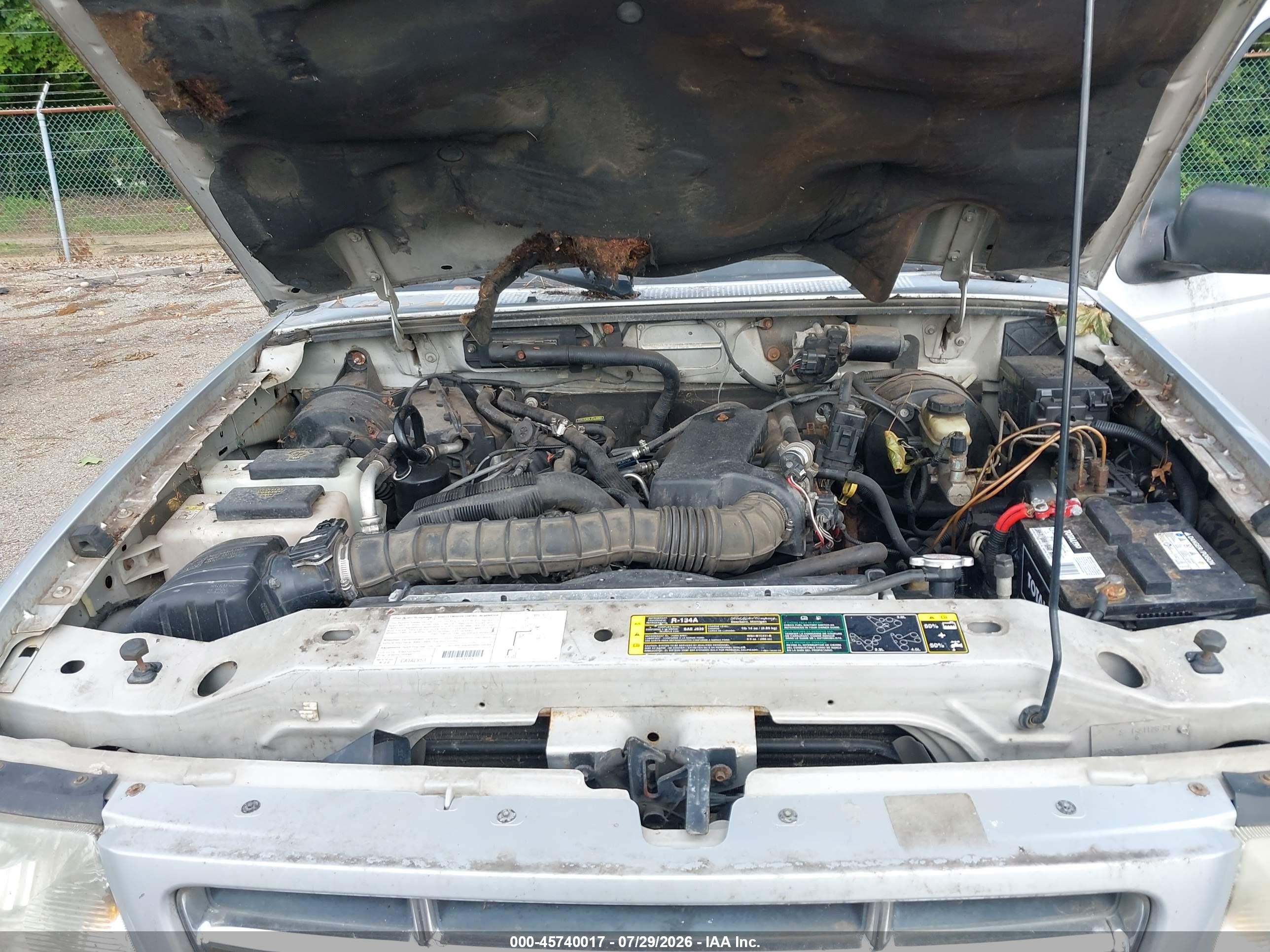 2003 Ford Ranger Edge/tremor/xl/xlt Silver vin: 1FTYR14V93PB32917