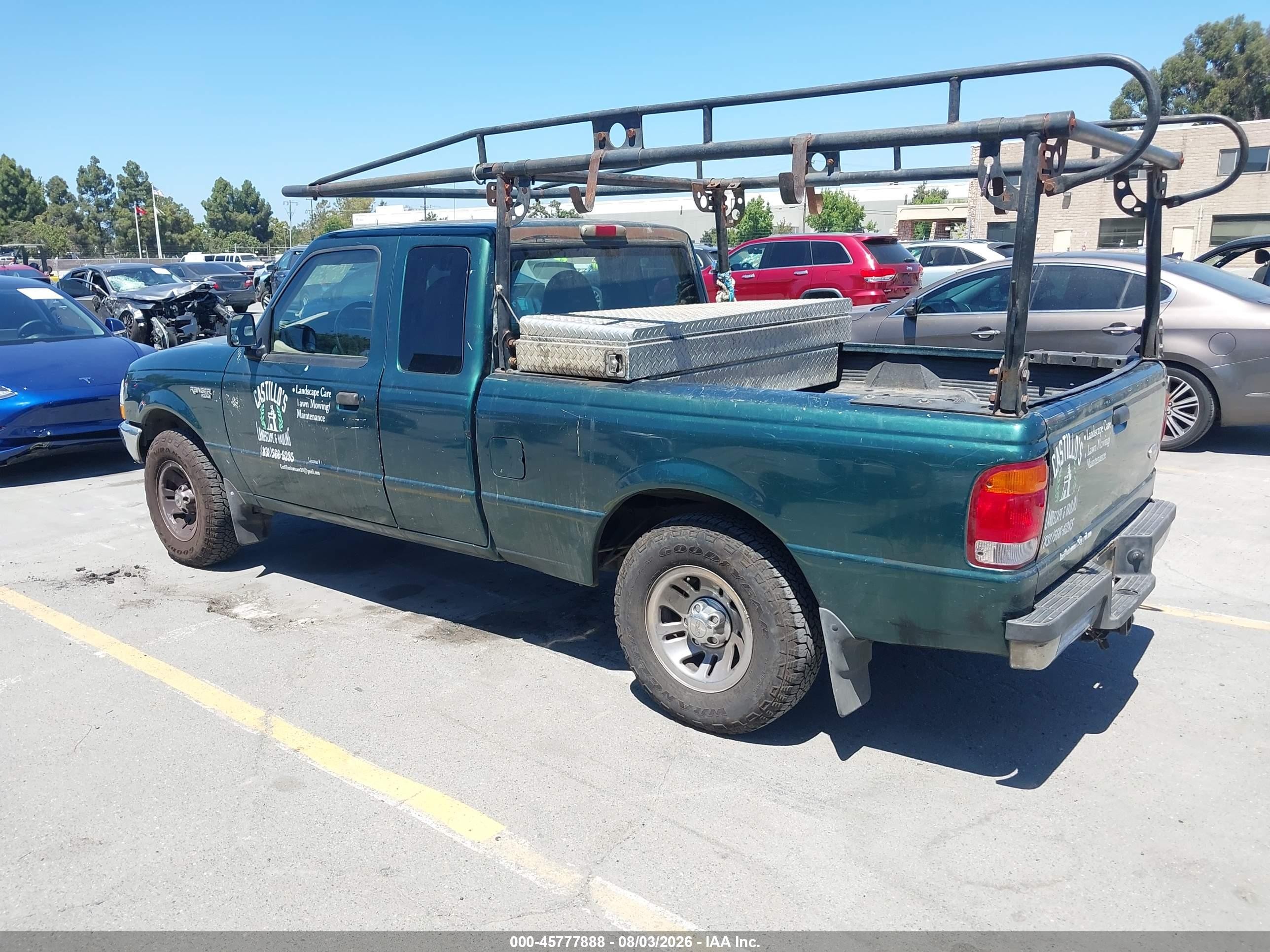 1999 Ford Ranger Xl/xlt Зеленый vin: 1FTYR14V9XPA47288