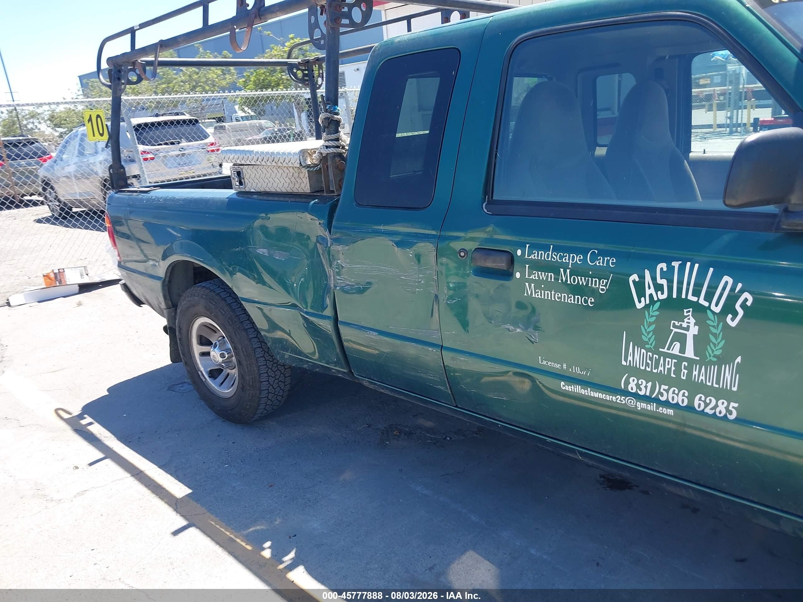 1999 Ford Ranger Xl/xlt Зеленый vin: 1FTYR14V9XPA47288