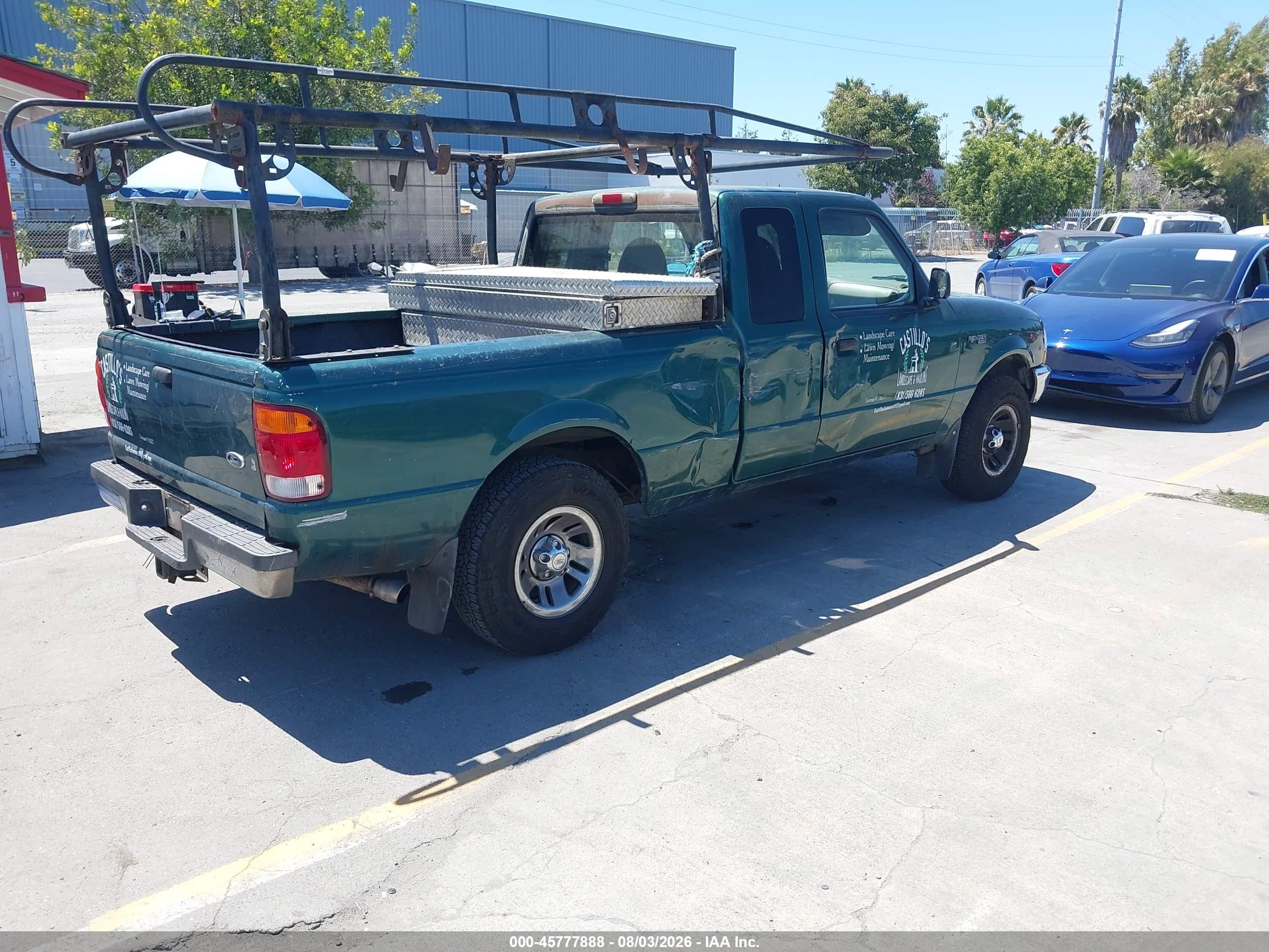 1999 Ford Ranger Xl/xlt Зеленый vin: 1FTYR14V9XPA47288