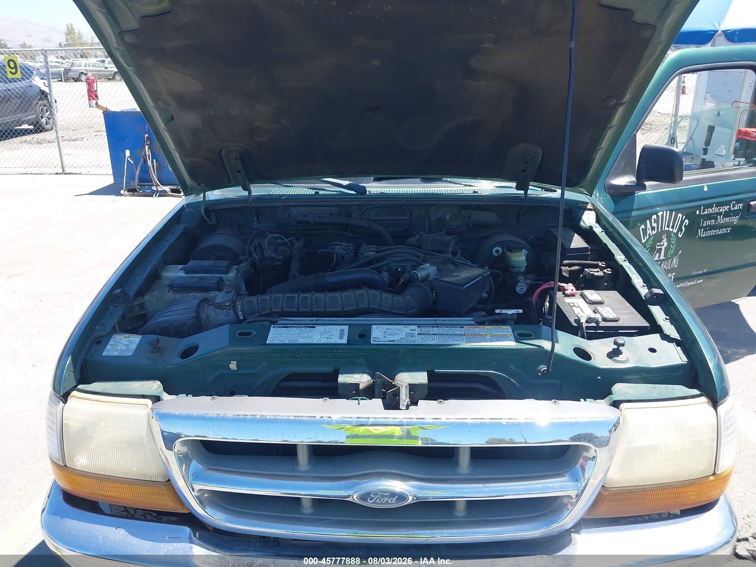 1999 Ford Ranger Xl/xlt Зеленый vin: 1FTYR14V9XPA47288
