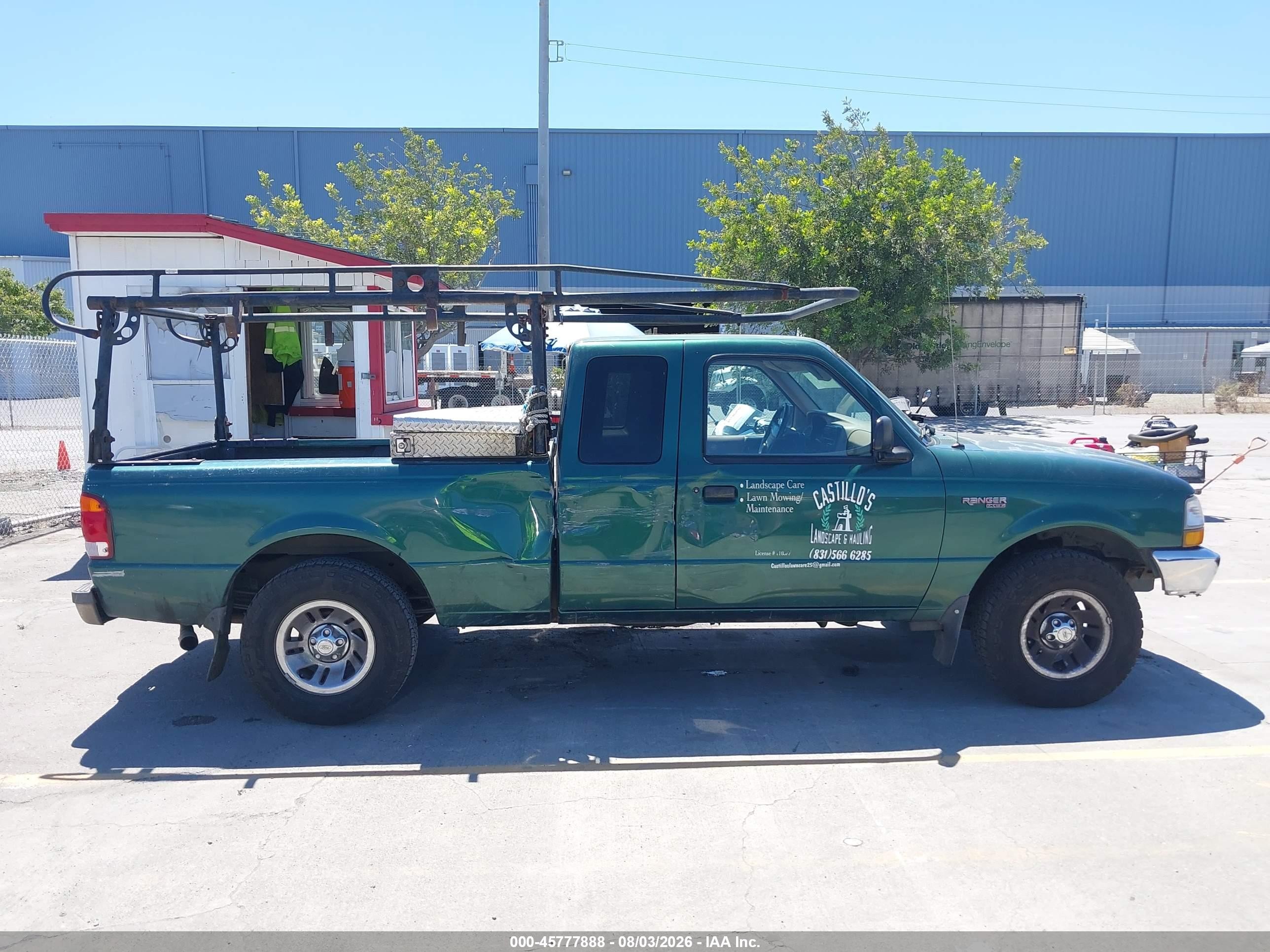 1999 Ford Ranger Xl/xlt Зеленый vin: 1FTYR14V9XPA47288