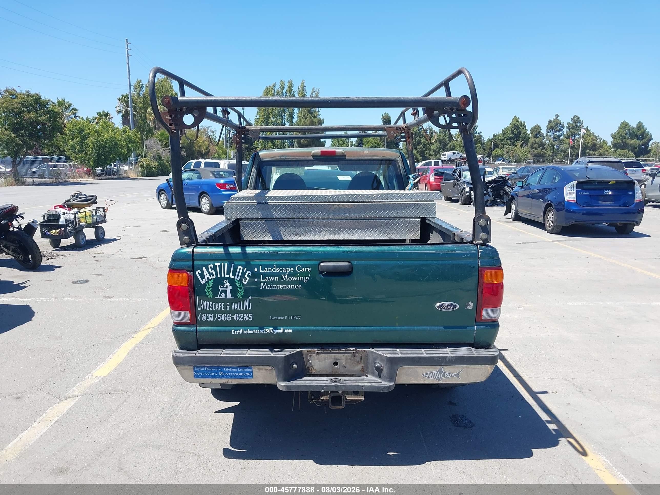 1999 Ford Ranger Xl/xlt Зеленый vin: 1FTYR14V9XPA47288