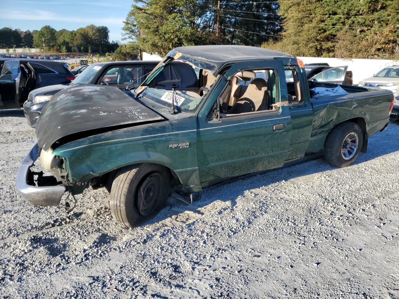 1999 Ford Ranger Super Cab Green vin: 1FTYR14V9XTA89869