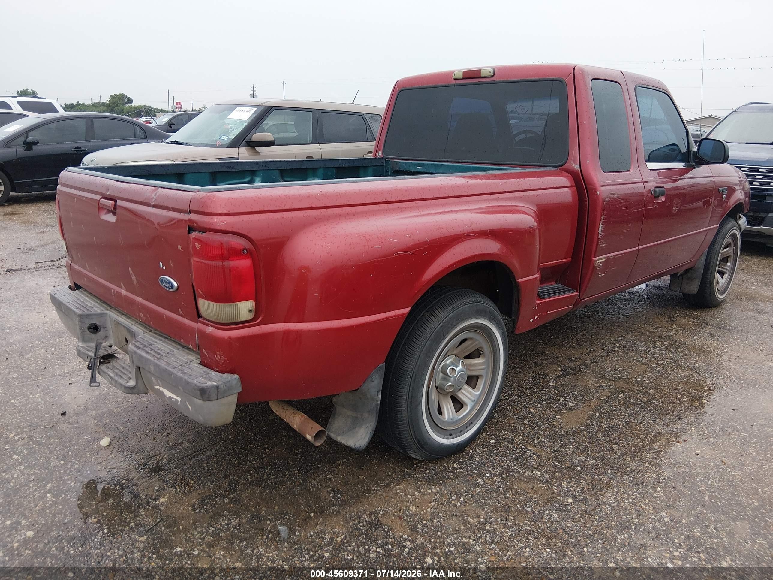 2000 Ford Ranger Xl/xlt Red vin: 1FTYR14V9YPB63382