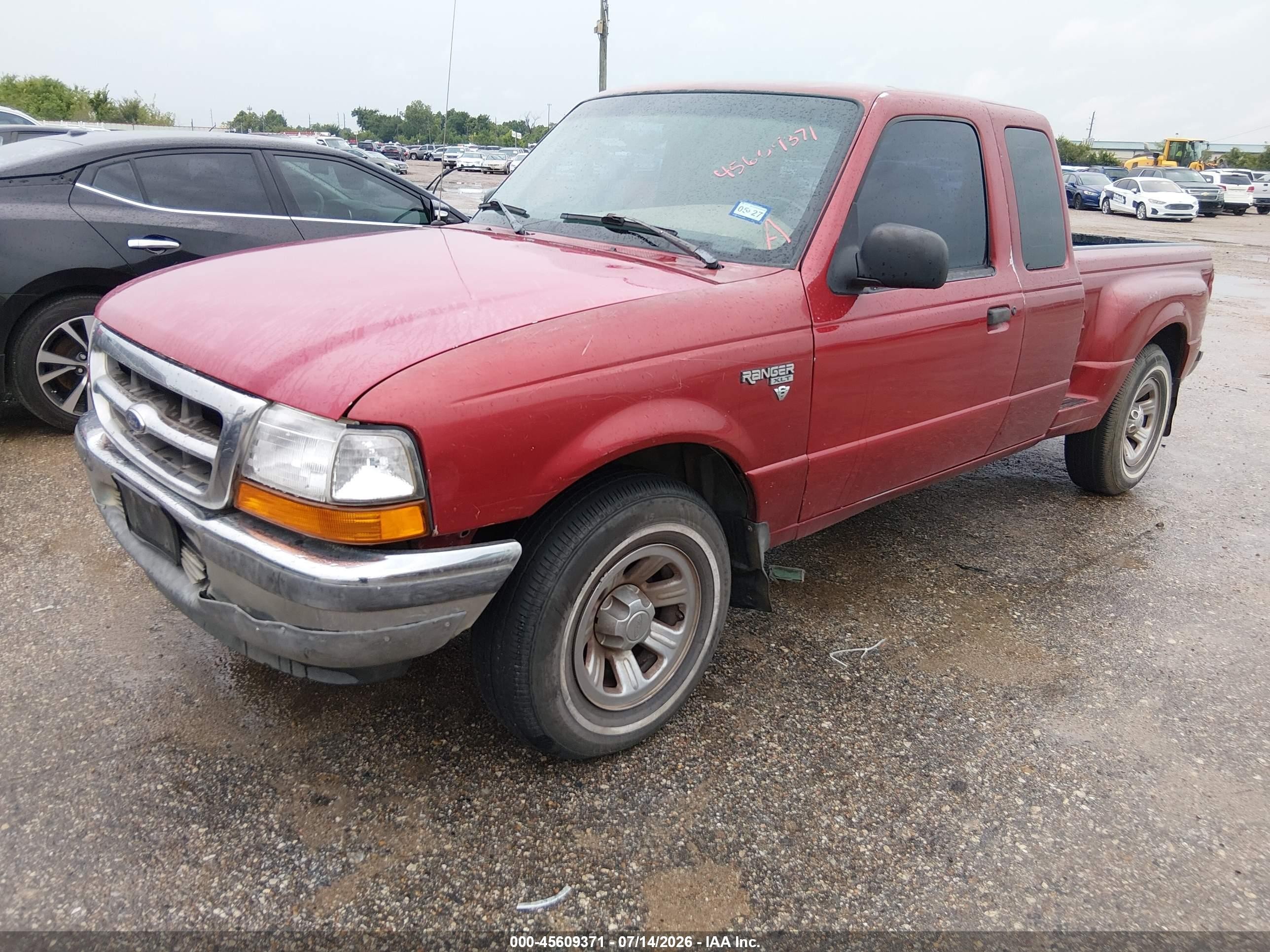 2000 Ford Ranger Xl/xlt Red vin: 1FTYR14V9YPB63382