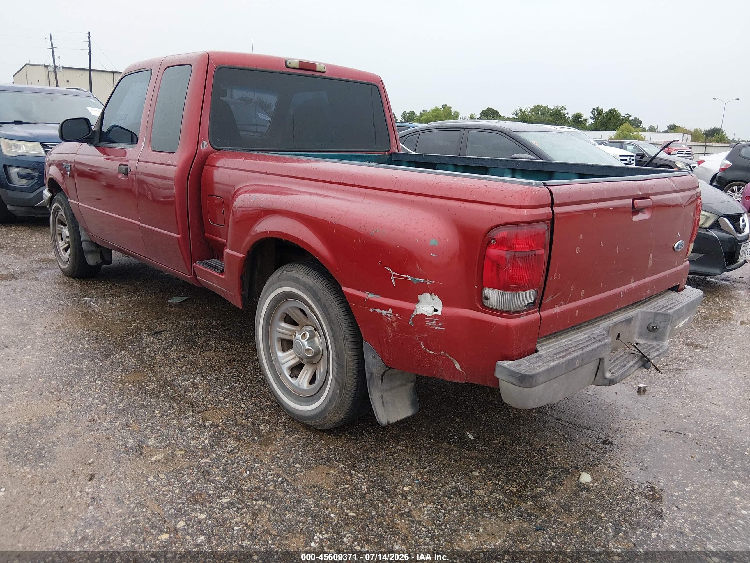 2000 Ford Ranger Xl/xlt Red vin: 1FTYR14V9YPB63382
