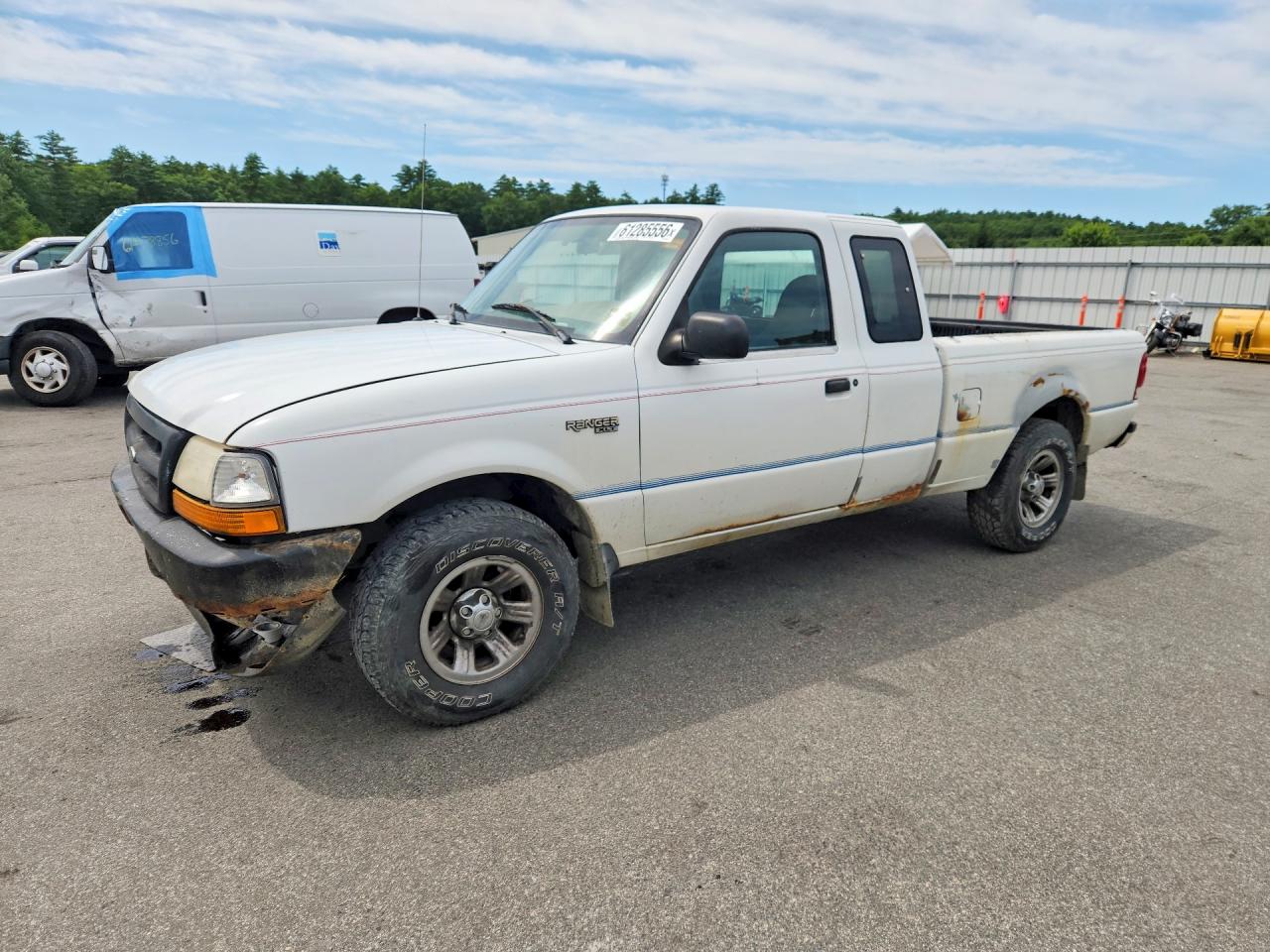 2000 Ford Ranger Super Cab White vin: 1FTYR14V9YTA50913