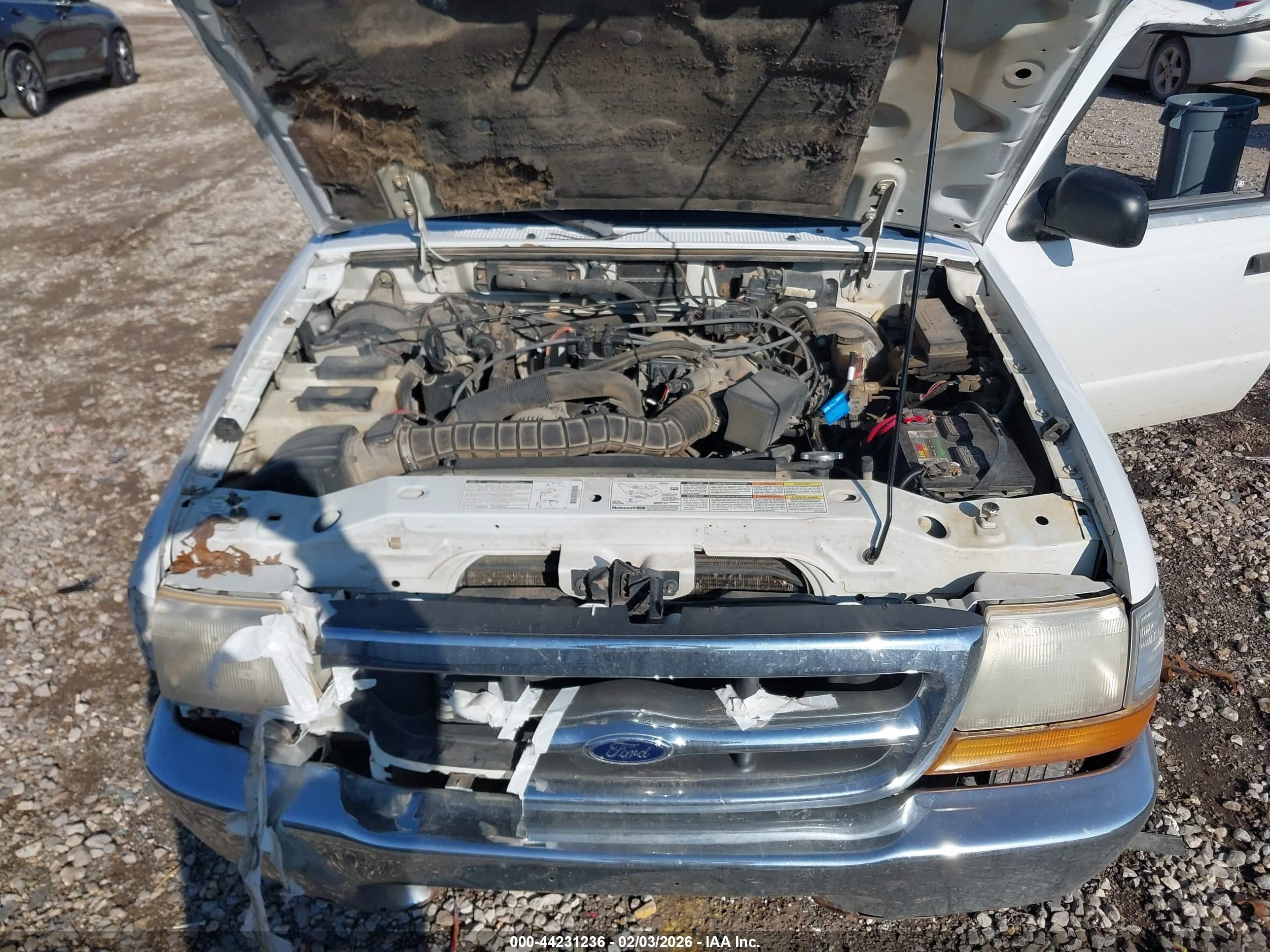 2000 Ford Ranger Xl/xlt White vin: 1FTYR14V9YTA74712