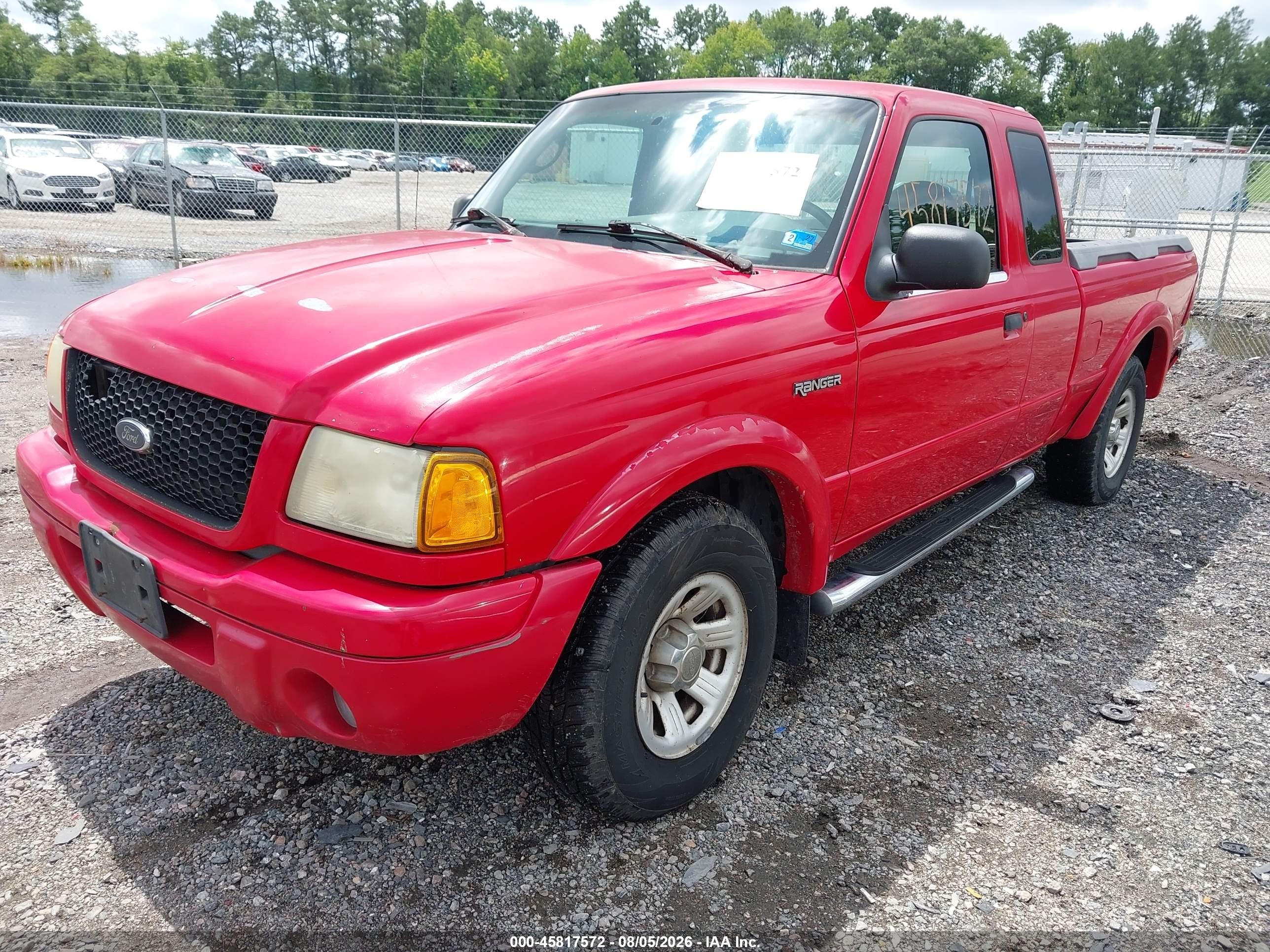 2003 Ford Ranger Edge/tremor/xl/xlt Red vin: 1FTYR14VX3PA15556
