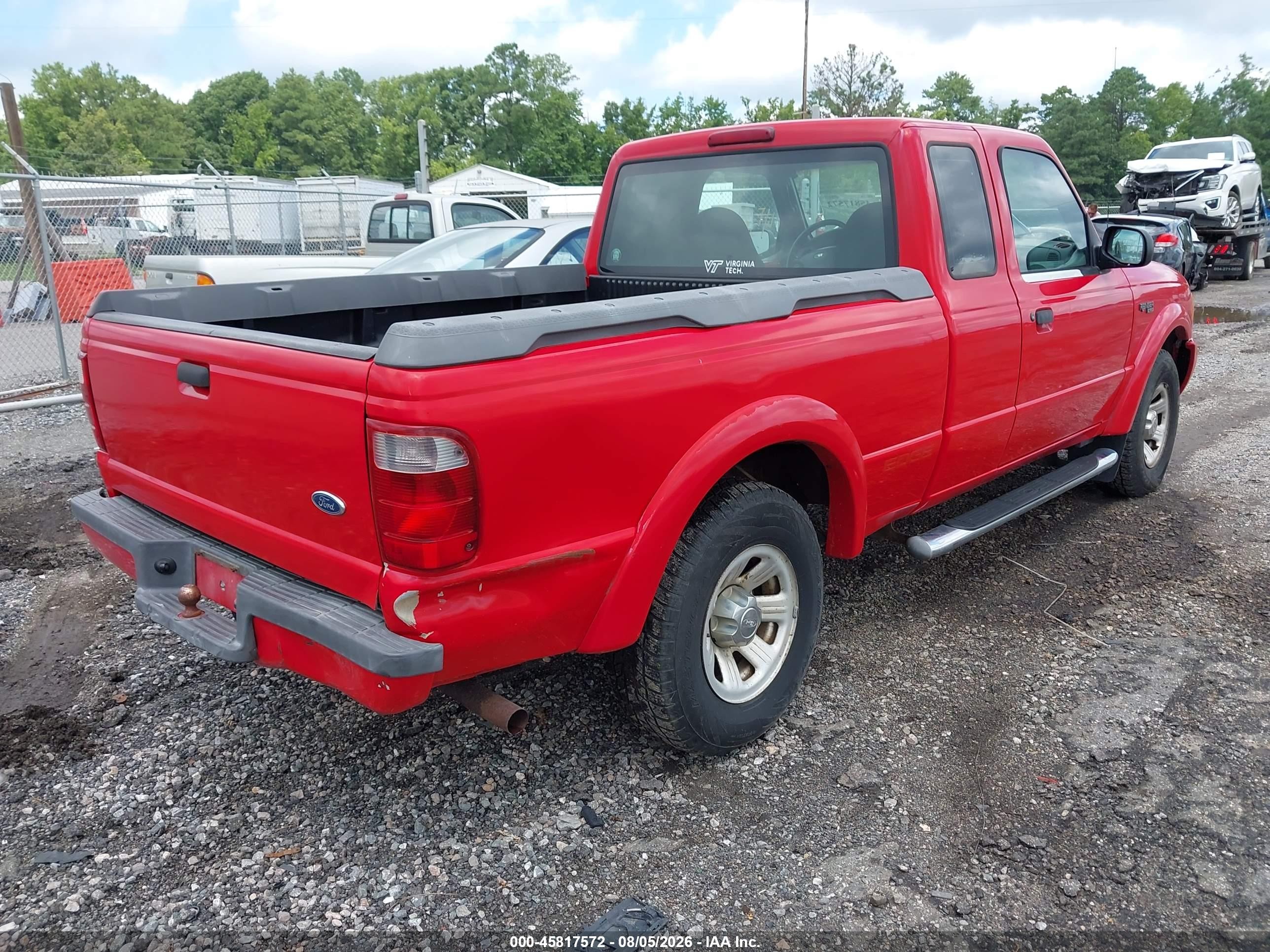 2003 Ford Ranger Edge/tremor/xl/xlt Red vin: 1FTYR14VX3PA15556