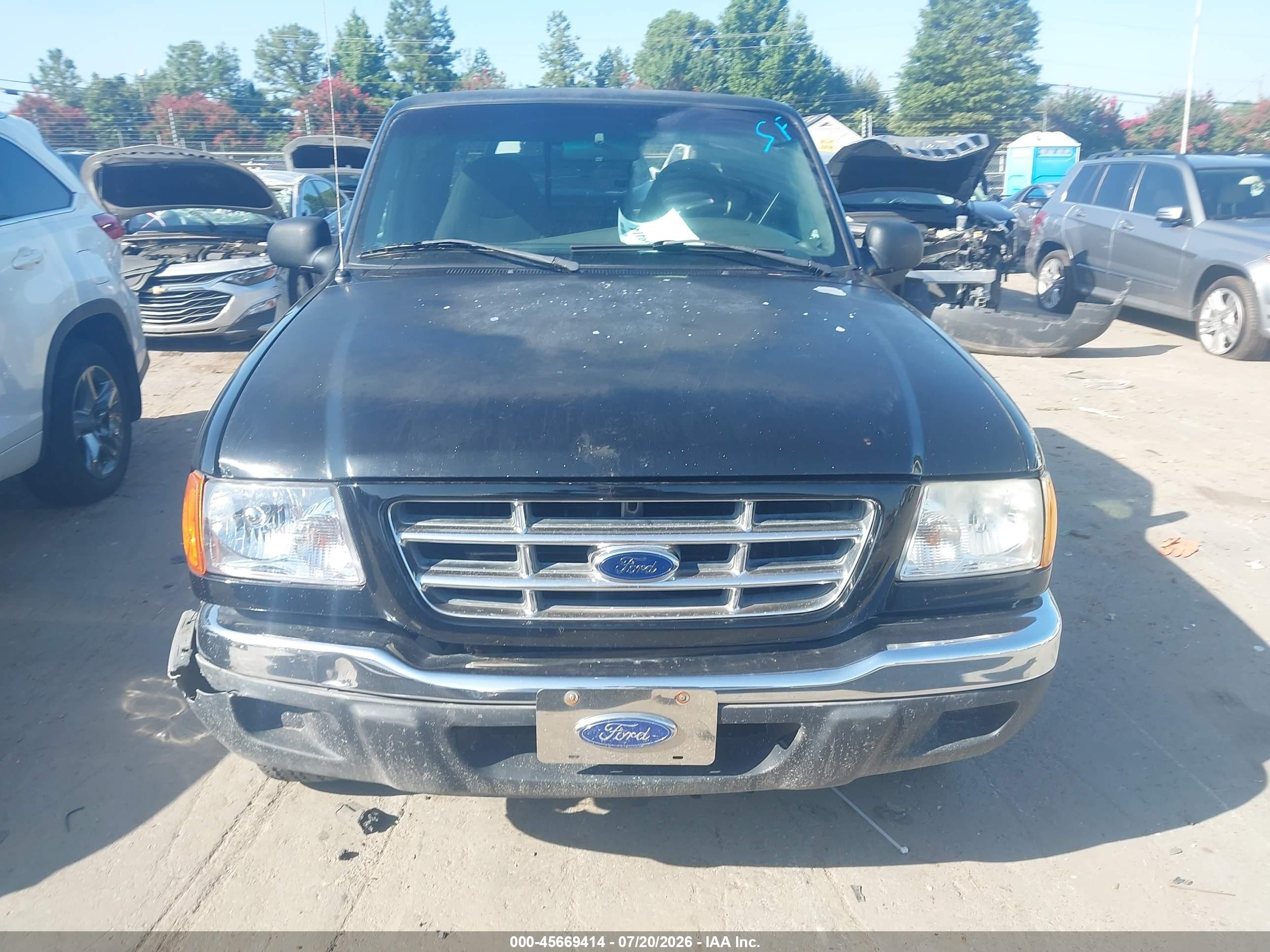 2003 Ford Ranger   Black vin: 1FTYR14VX3PA59119