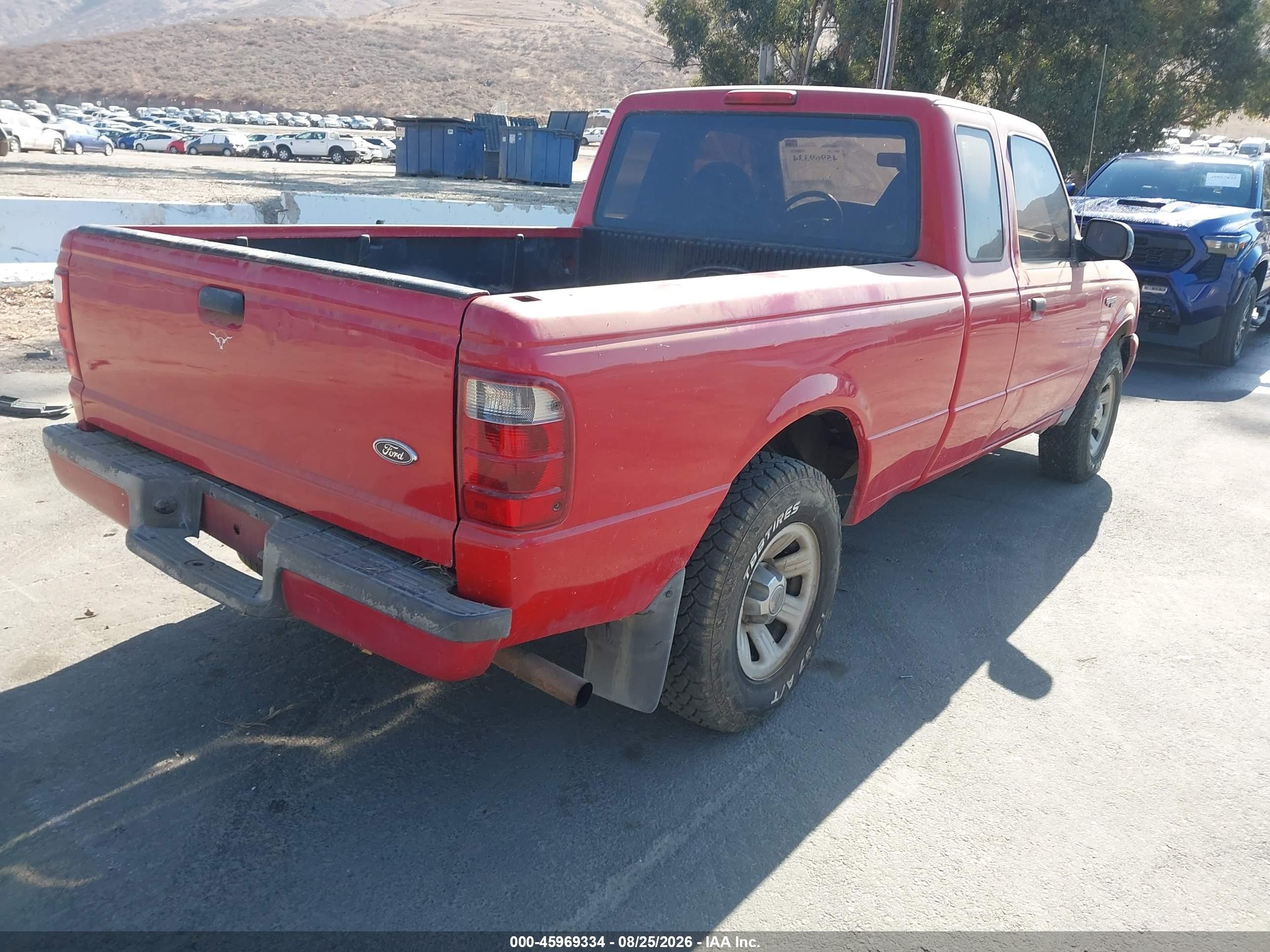 2003 Ford Ranger Edge/tremor/xl/xlt Красный vin: 1FTYR14VX3PB26026