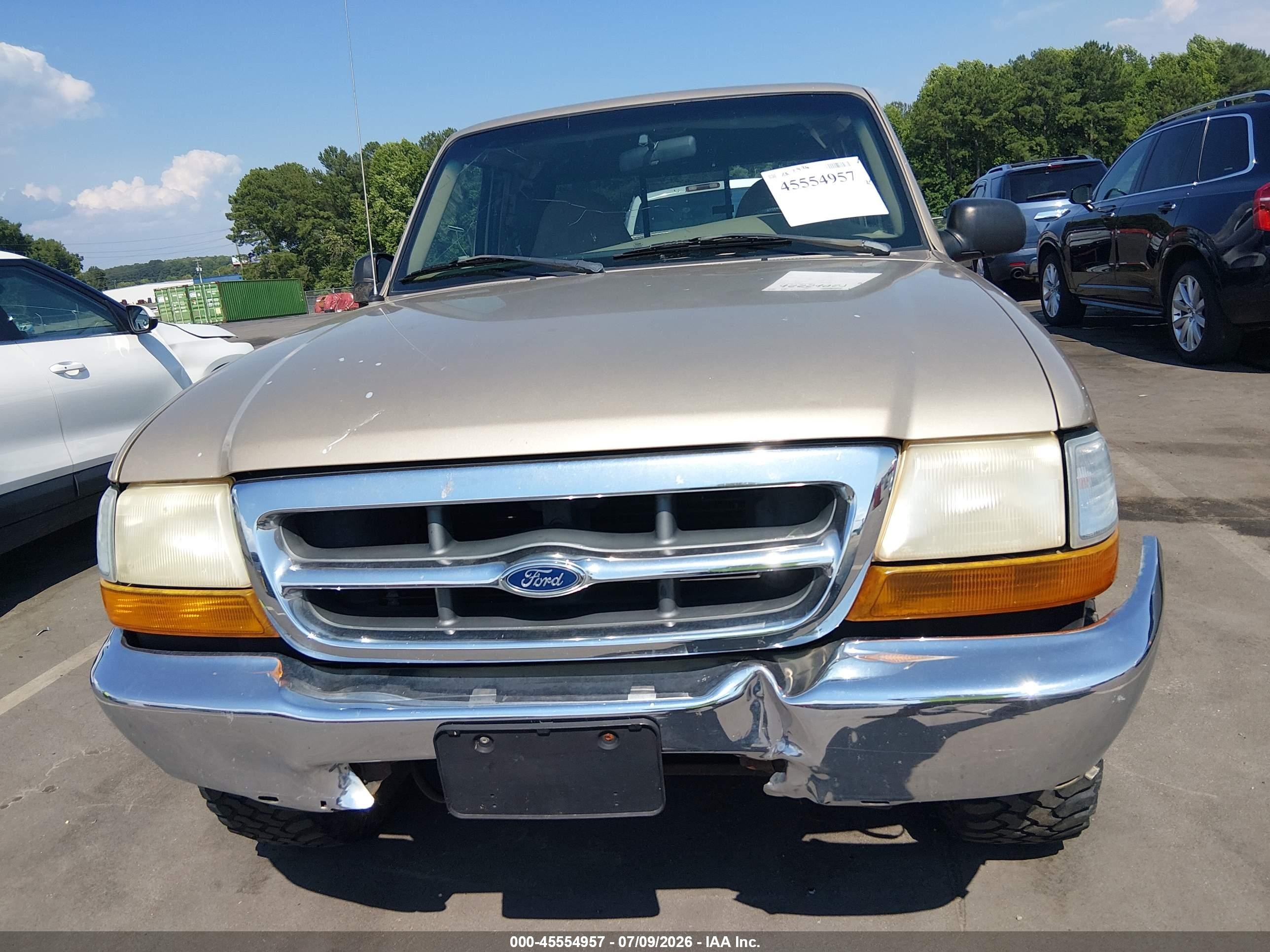 1999 Ford Ranger Xl/xlt Tan vin: 1FTYR14VXXPB52907