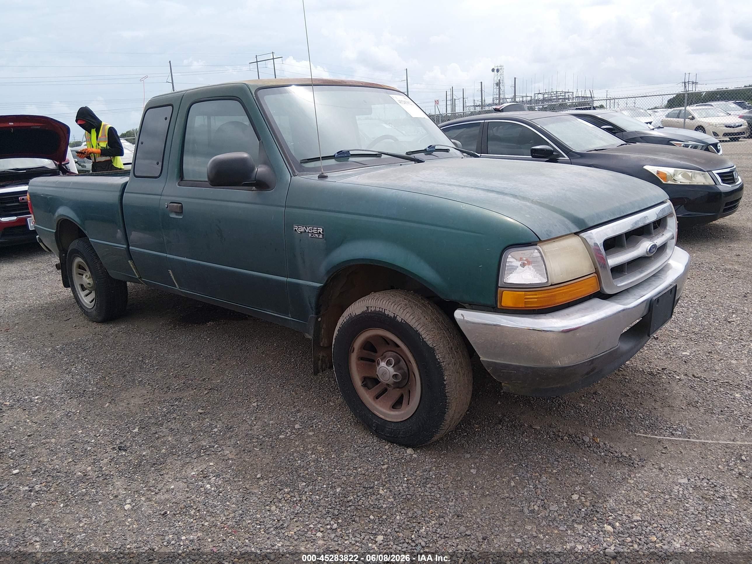 1999 Ford Ranger Xl/xlt Green vin: 1FTYR14VXXPB60313