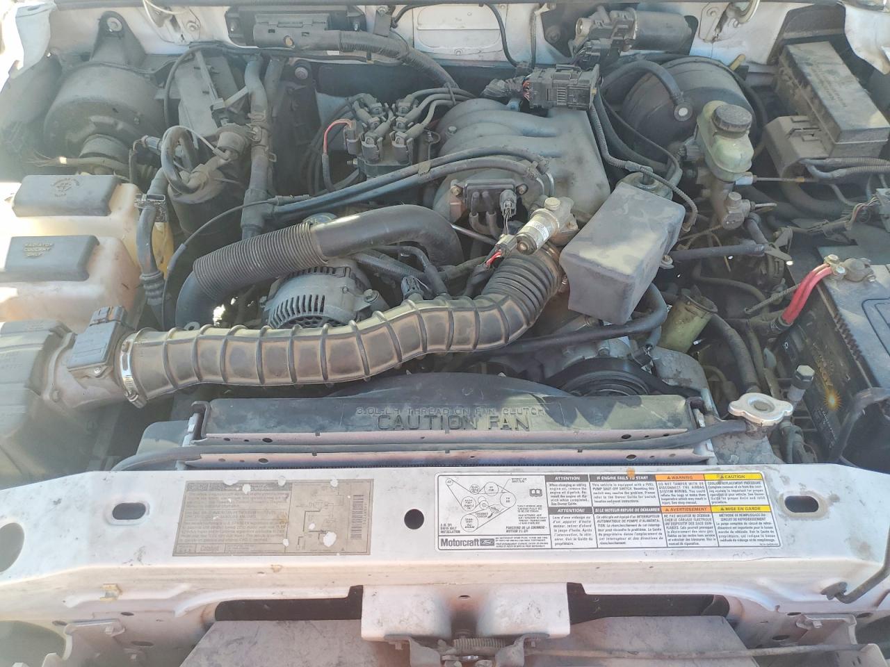 2000 Ford Ranger Super Cab White vin: 1FTYR14VXYPB04518