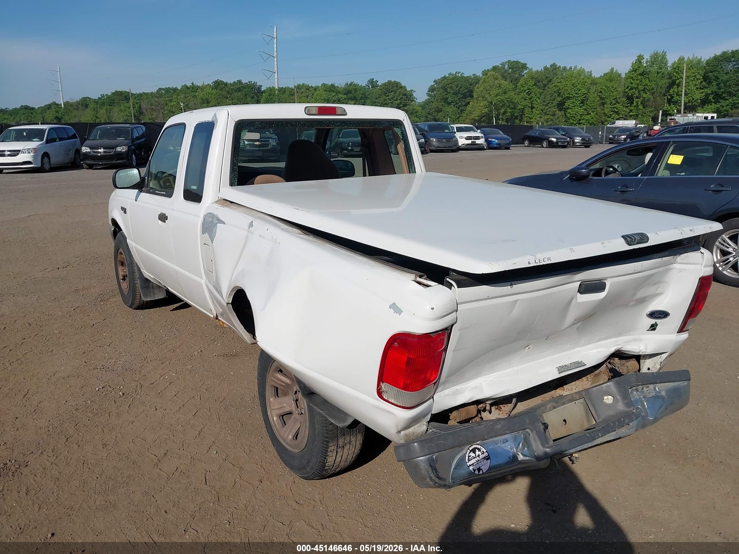2000 Ford Ranger Xl/xlt White vin: 1FTYR14VXYPB63018