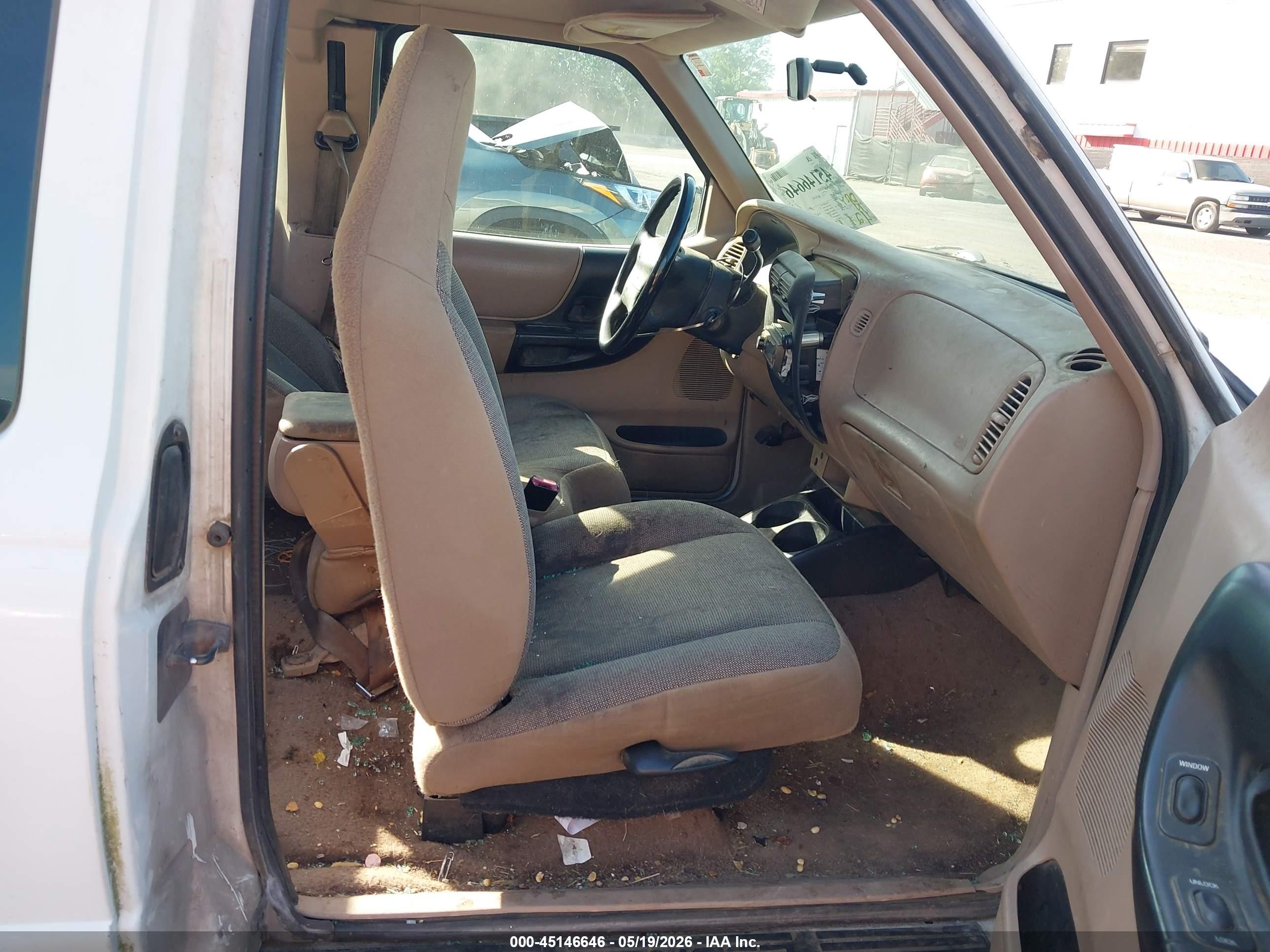 2000 Ford Ranger Xl/xlt White vin: 1FTYR14VXYPB63018