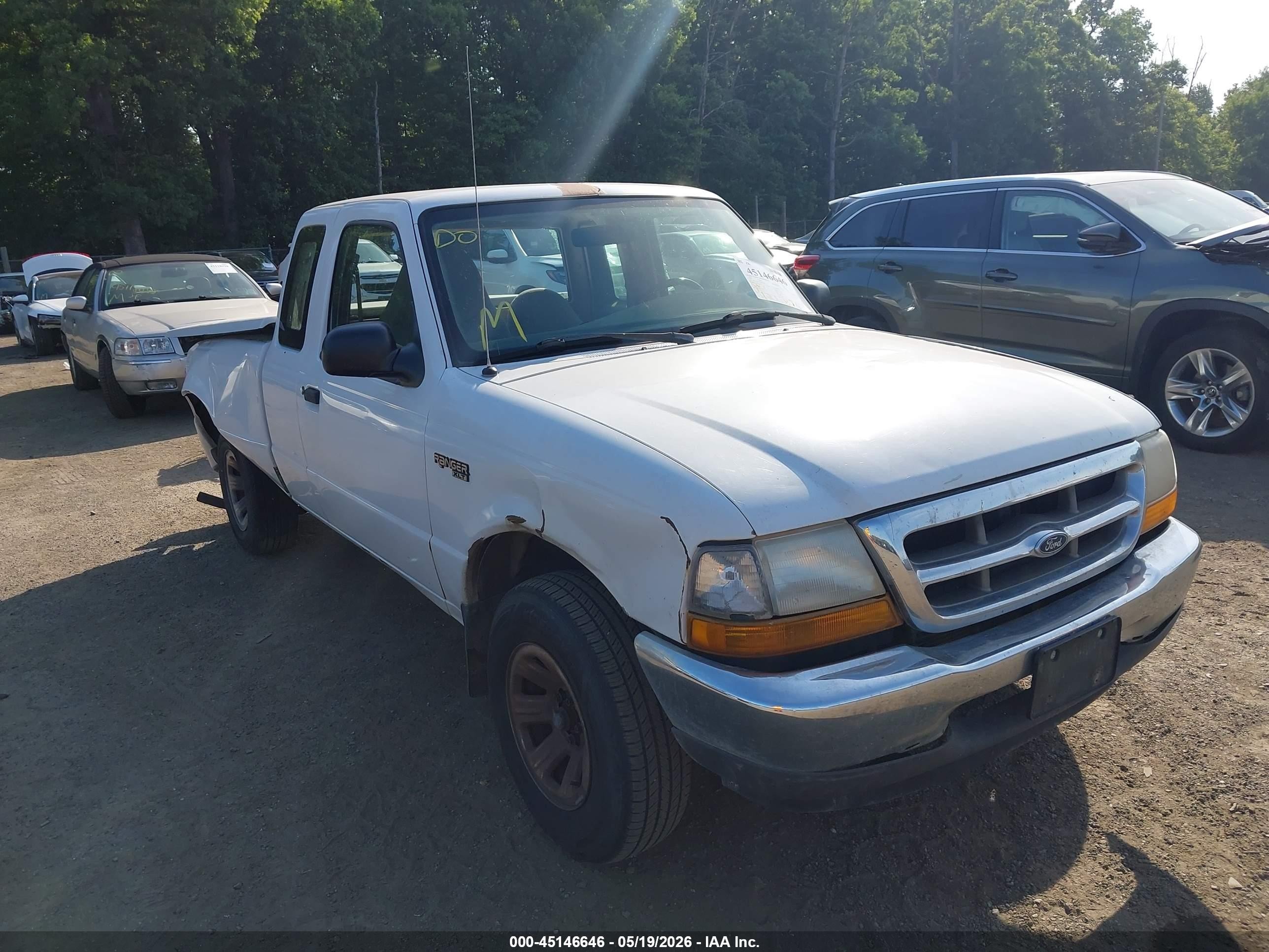 2000 Ford Ranger Xl/xlt White vin: 1FTYR14VXYPB63018