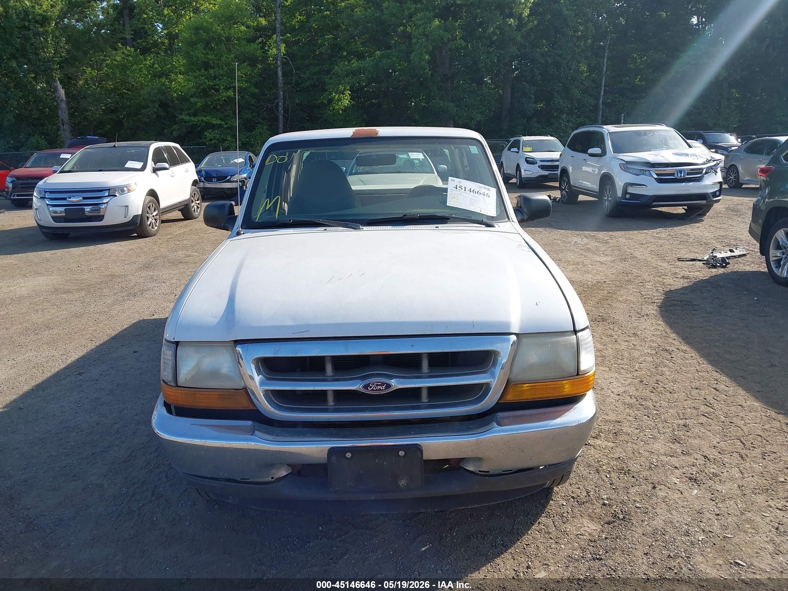 2000 Ford Ranger Xl/xlt White vin: 1FTYR14VXYPB63018
