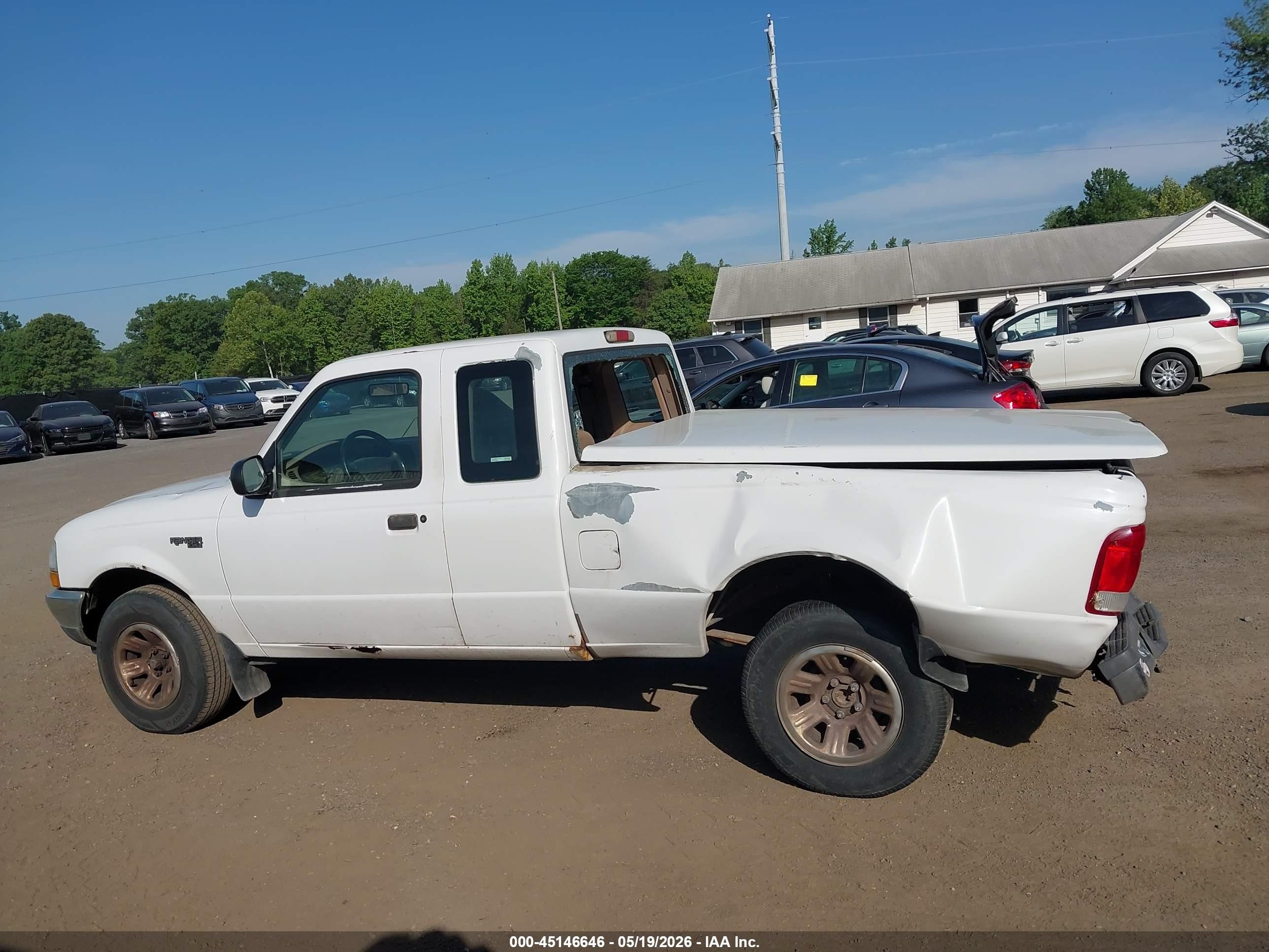2000 Ford Ranger Xl/xlt White vin: 1FTYR14VXYPB63018