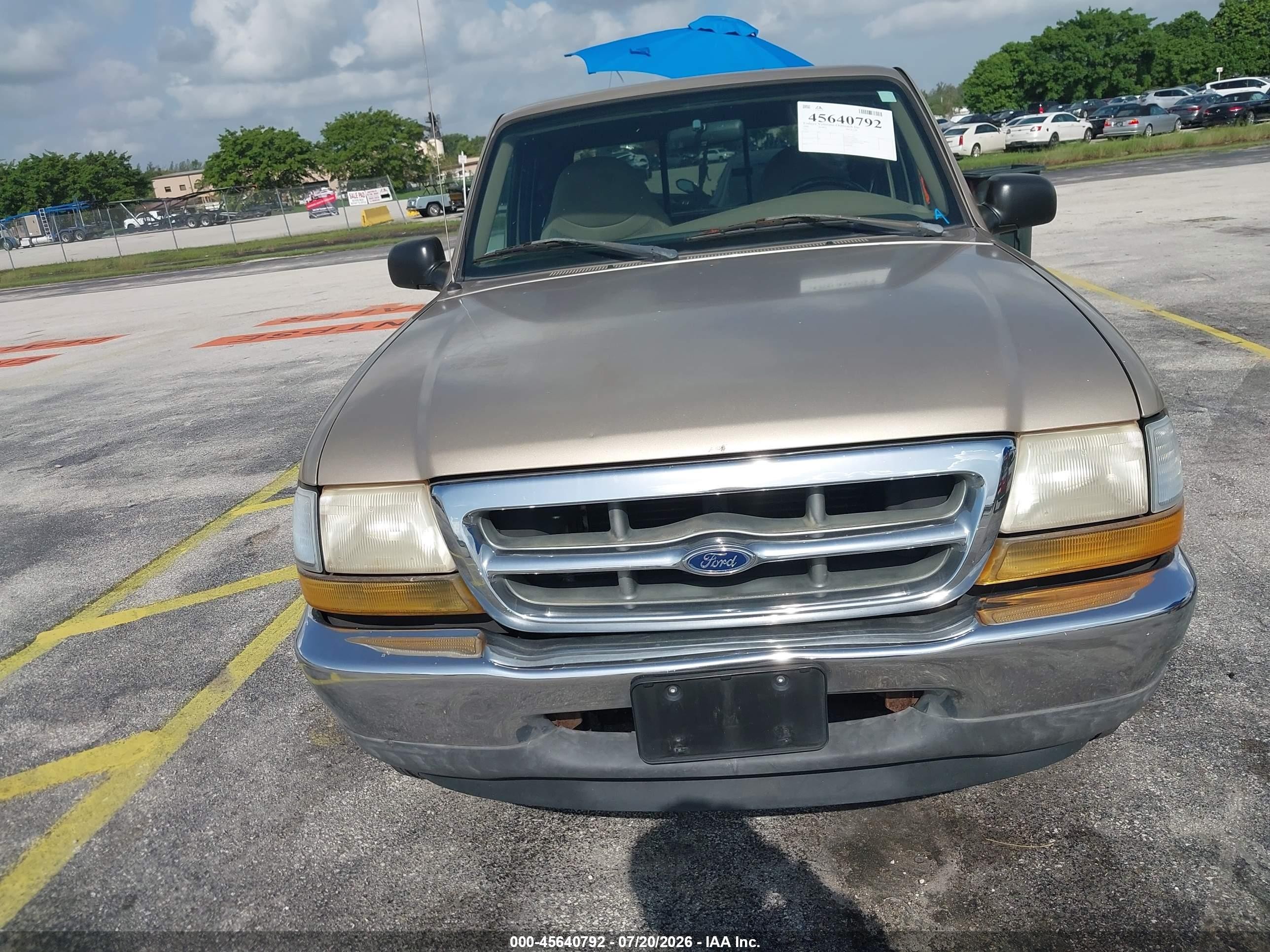 2000 Ford Ranger Xl/xlt Gold vin: 1FTYR14VXYTA91695