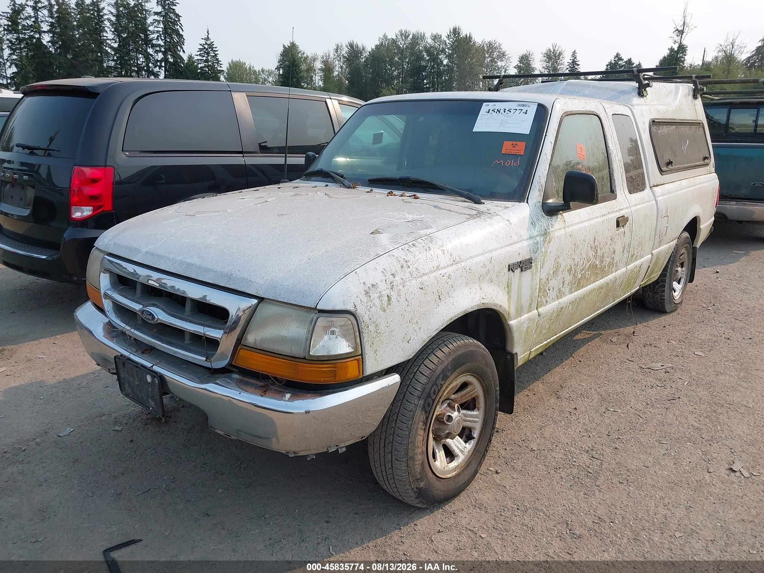 2000 Ford Ranger Xlt White vin: 1FTYR14X0YPA46632