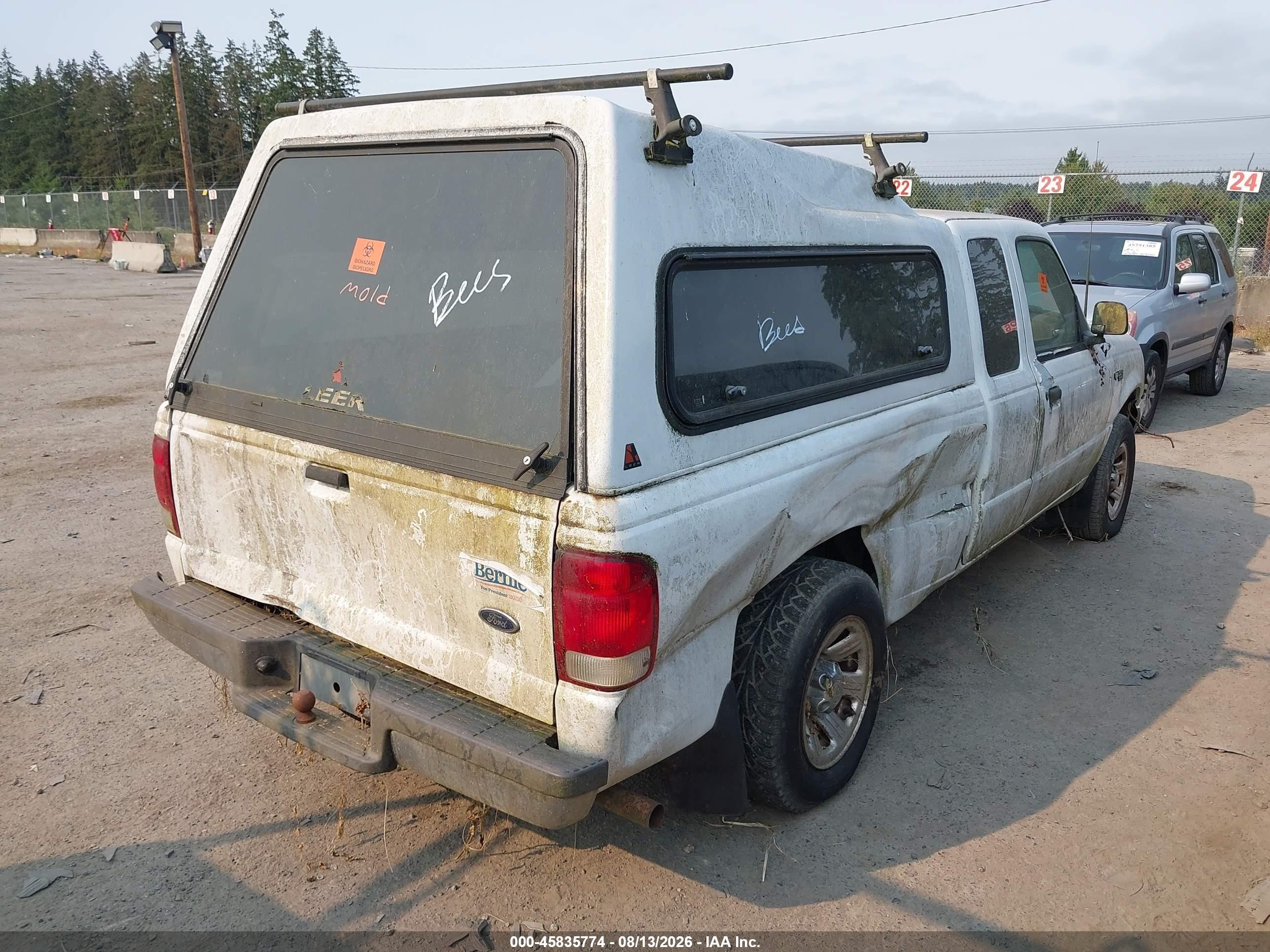 2000 Ford Ranger Xlt White vin: 1FTYR14X0YPA46632