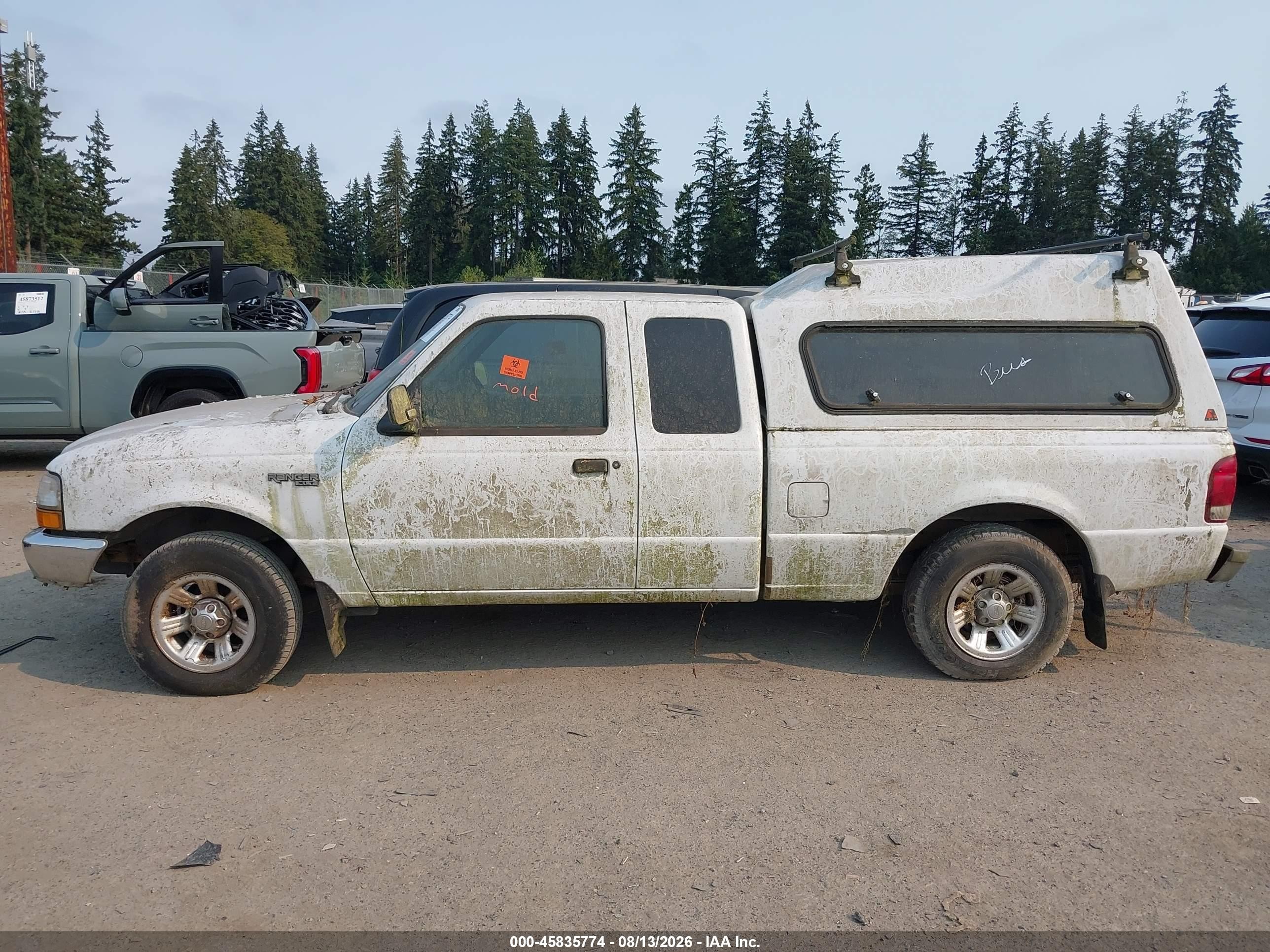 2000 Ford Ranger Xlt White vin: 1FTYR14X0YPA46632