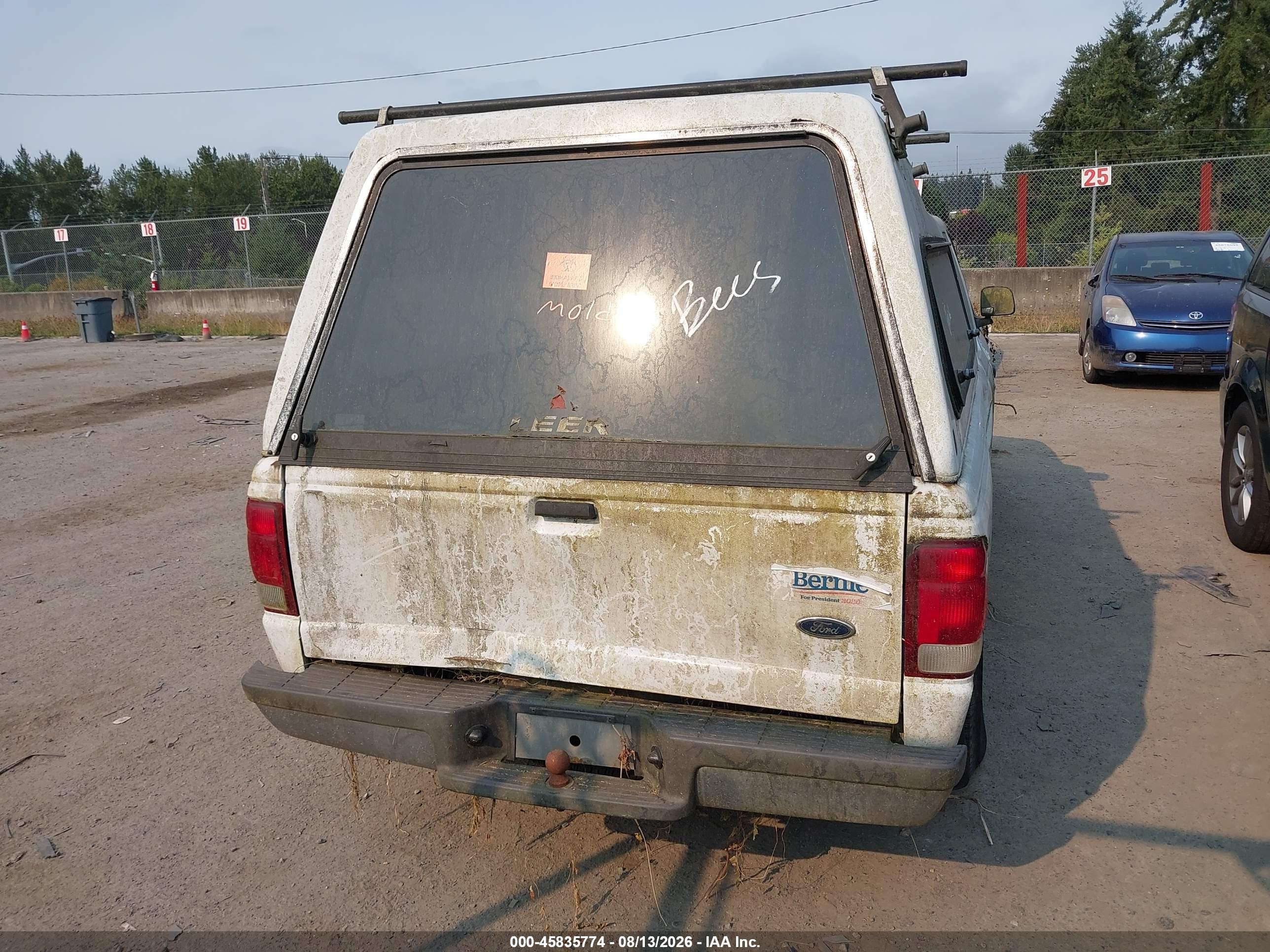 2000 Ford Ranger Xlt White vin: 1FTYR14X0YPA46632