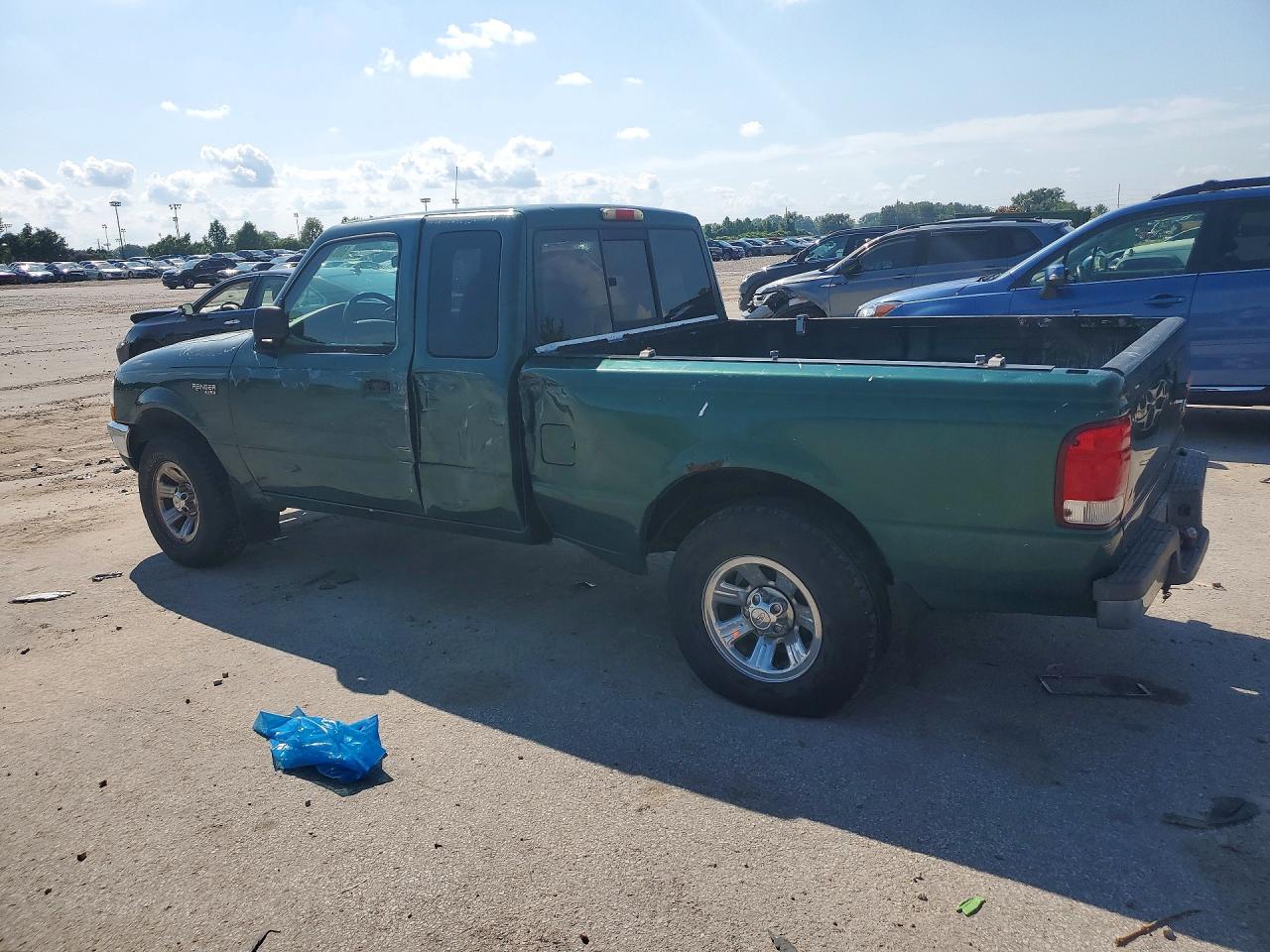 2000 Ford Ranger Super Cab Green vin: 1FTYR14X1YPA41214