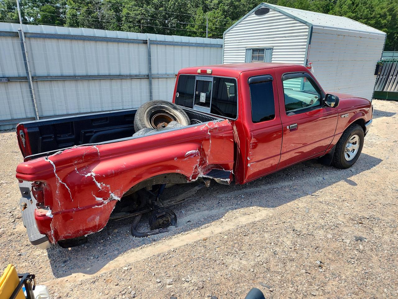 2000 Ford Ranger Super Cab Red vin: 1FTYR14X1YTA93255