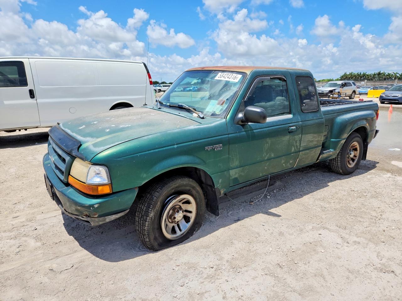 1999 Ford Ranger Green vin: 1FTYR14X3XPC00958