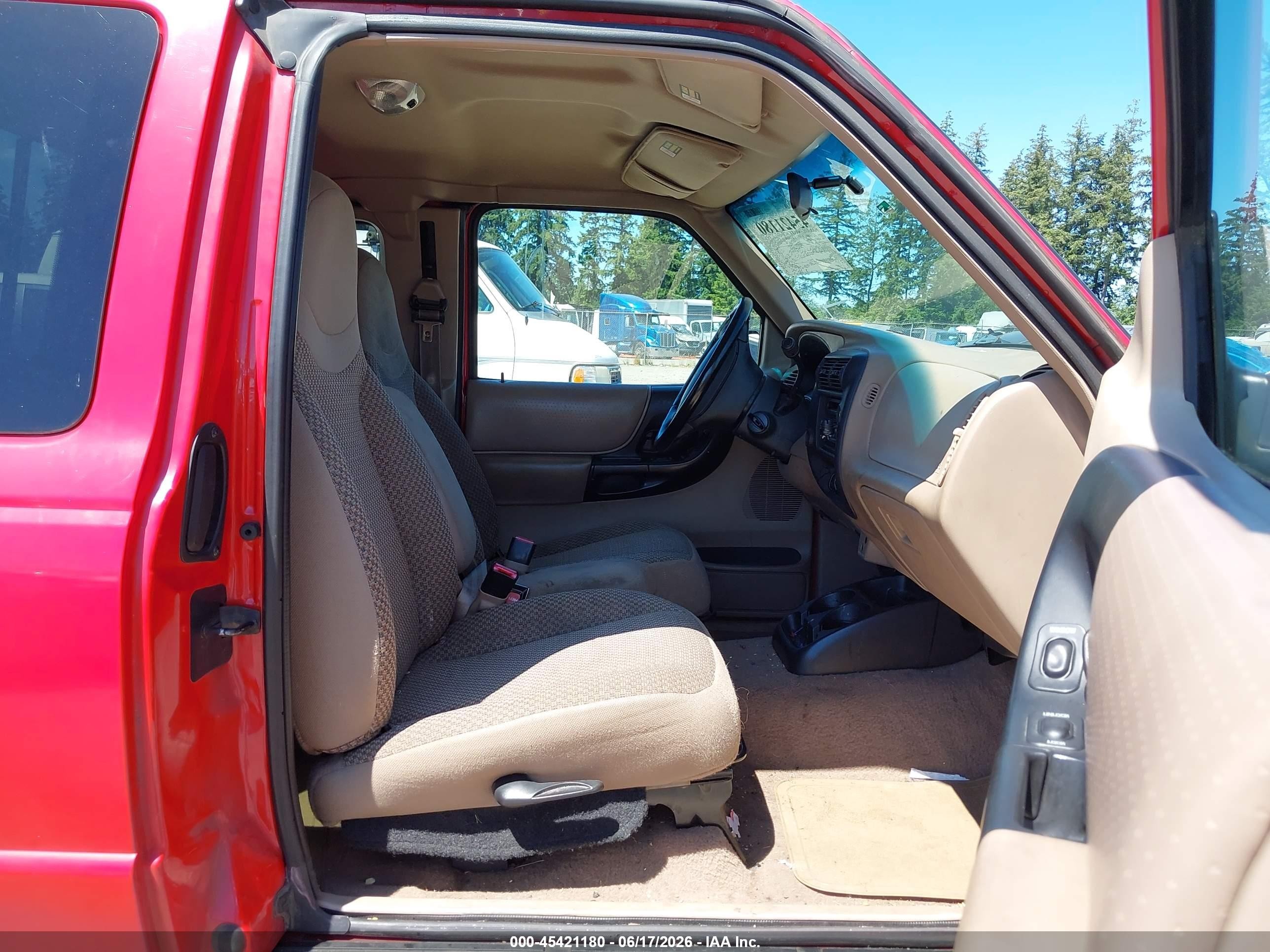 1999 Ford Ranger Xlt Red vin: 1FTYR14X4XPB21217