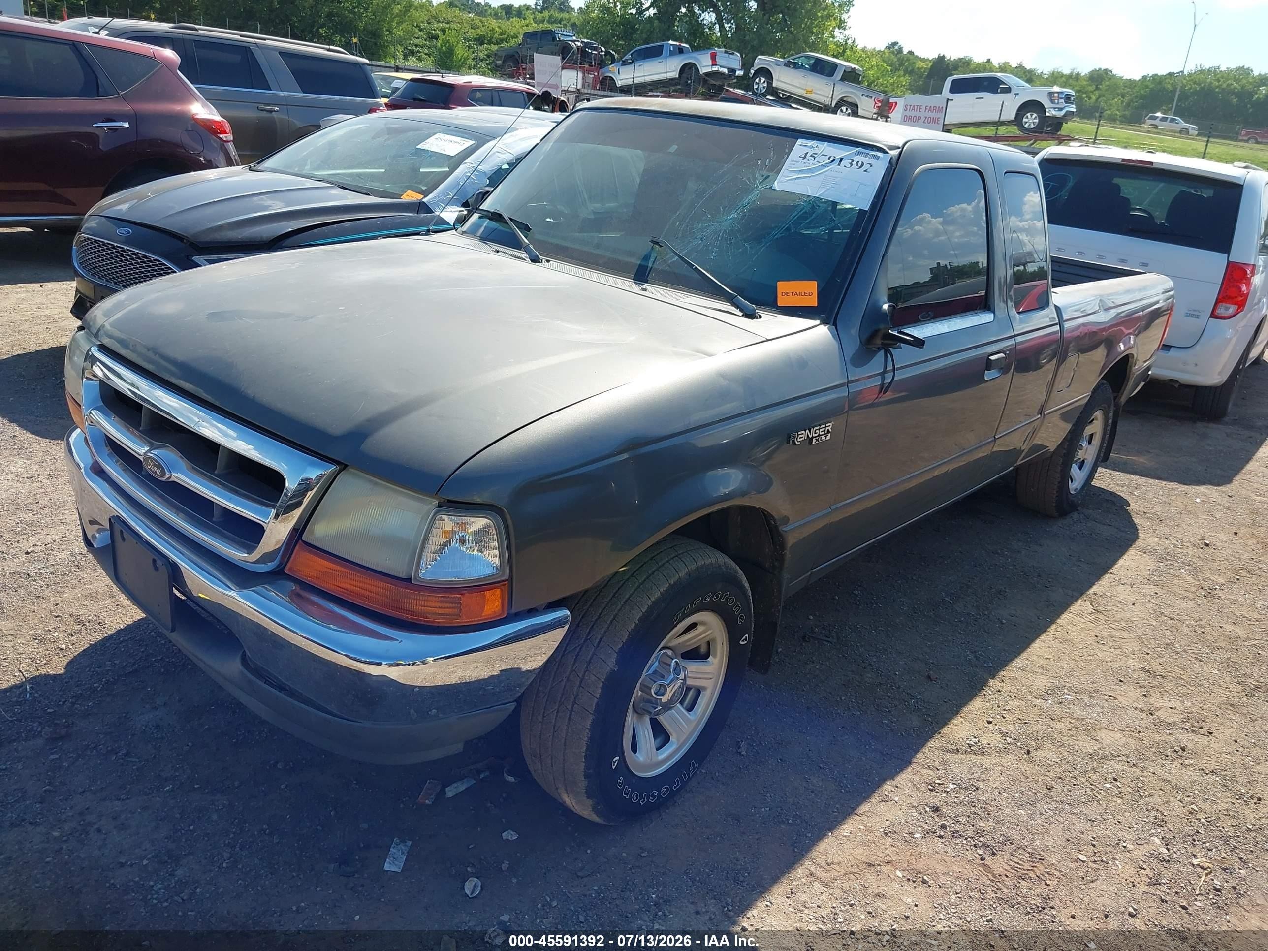 2000 Ford Ranger Xlt Gray vin: 1FTYR14X5YPA17675