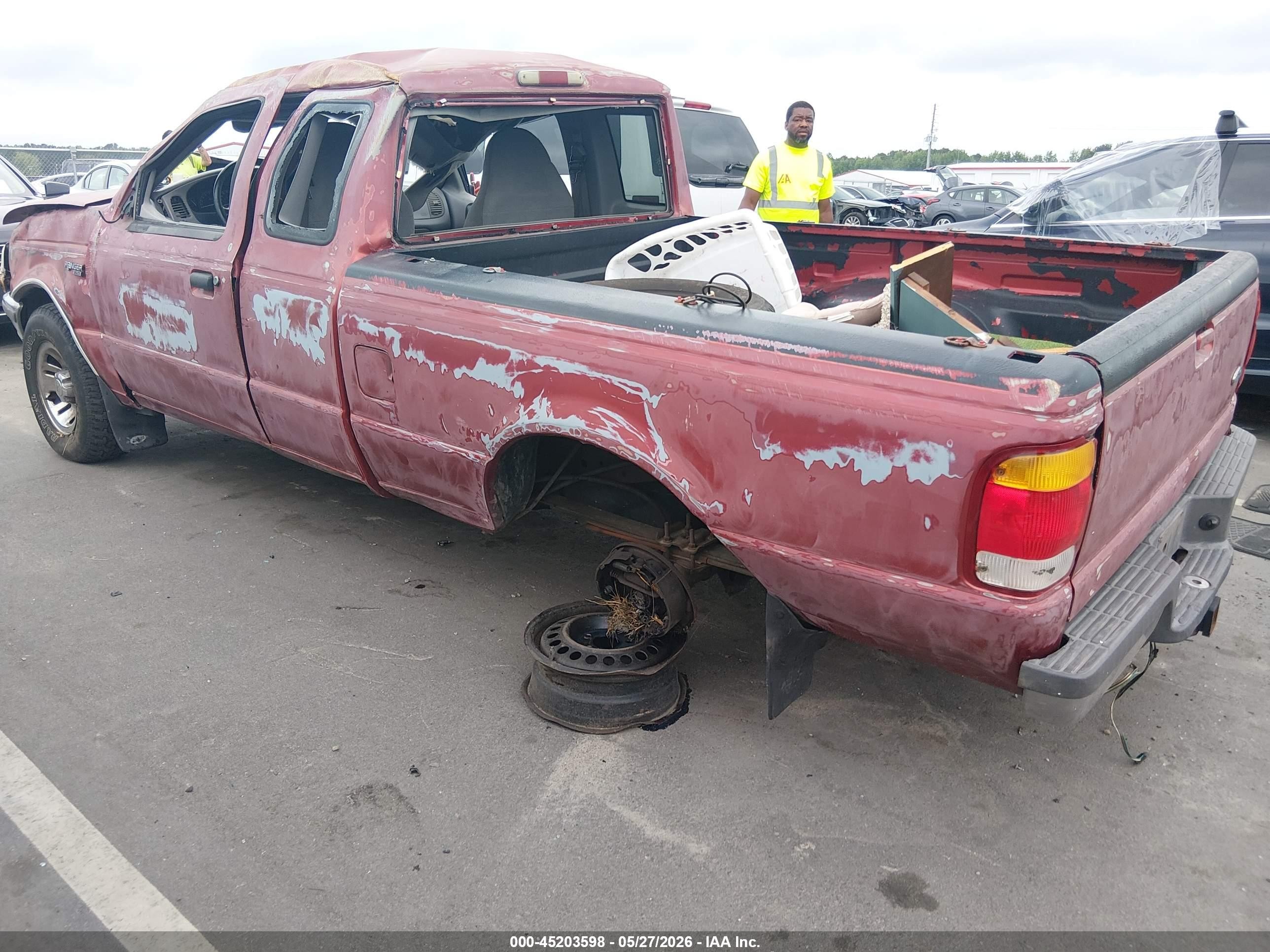 1998 Ford Ranger Splash/xl/xlt Red vin: 1FTYR14X6WTA31458