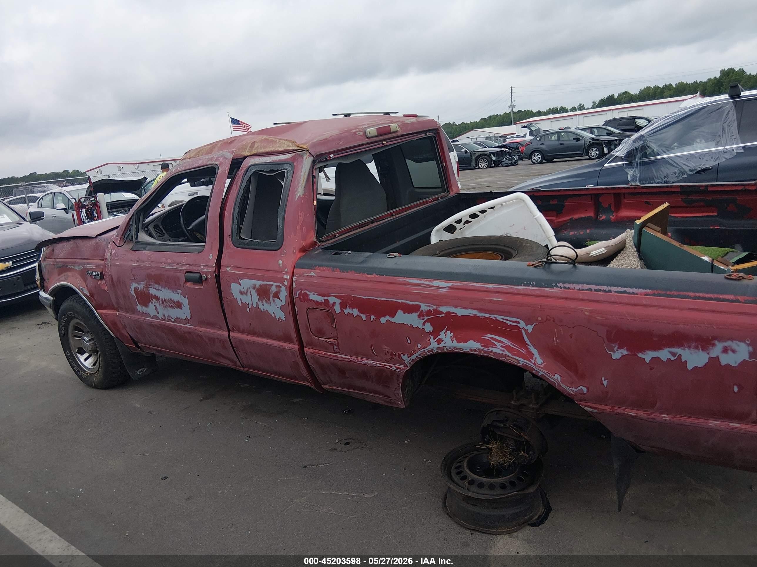 1998 Ford Ranger Splash/xl/xlt Red vin: 1FTYR14X6WTA31458