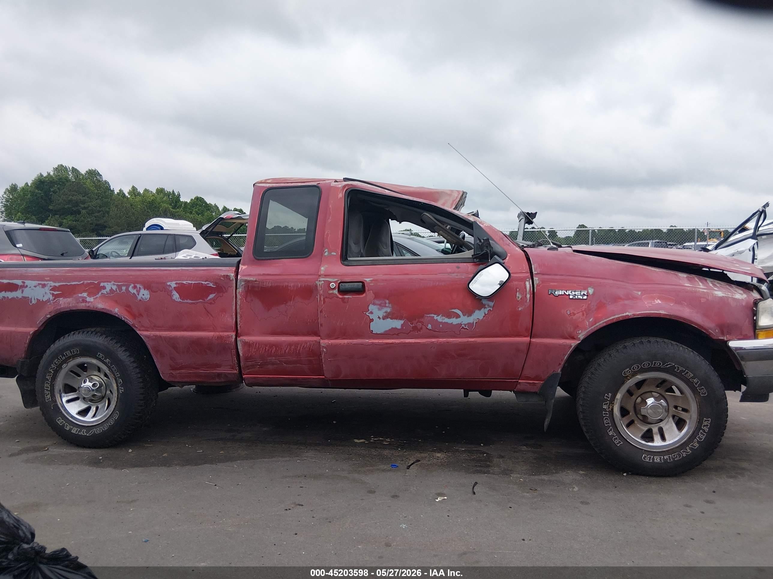 1998 Ford Ranger Splash/xl/xlt Red vin: 1FTYR14X6WTA31458