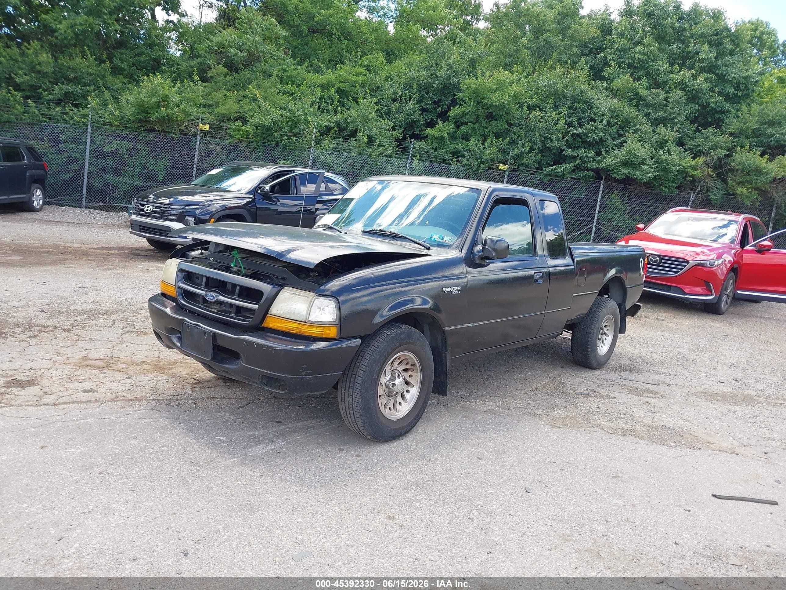 1999 Ford Ranger Xlt Black vin: 1FTYR14X6XTA02091