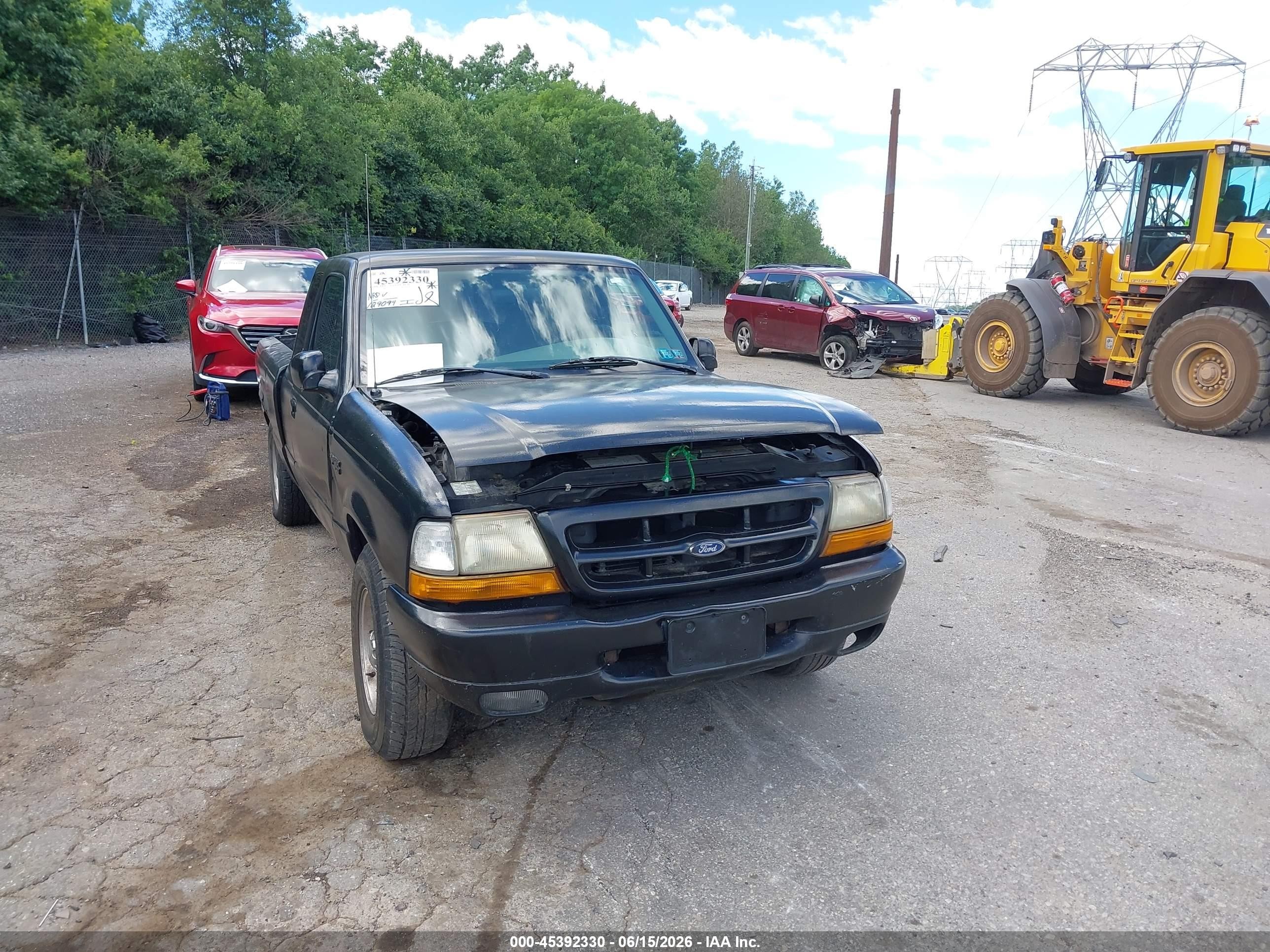 1999 Ford Ranger Xlt Black vin: 1FTYR14X6XTA02091