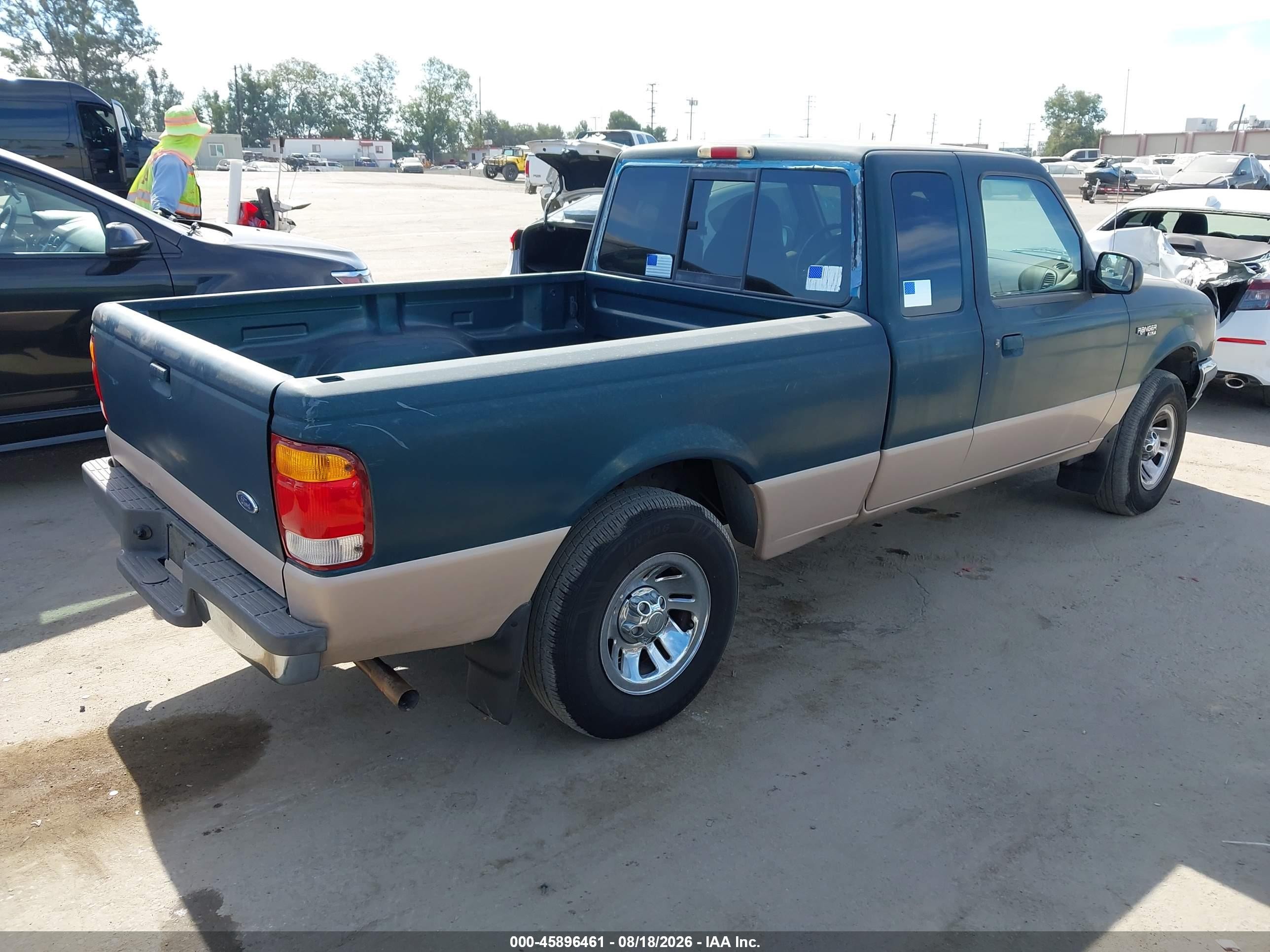 1998 Ford Ranger Splash/xl/xlt Green vin: 1FTYR14X7WPB29178
