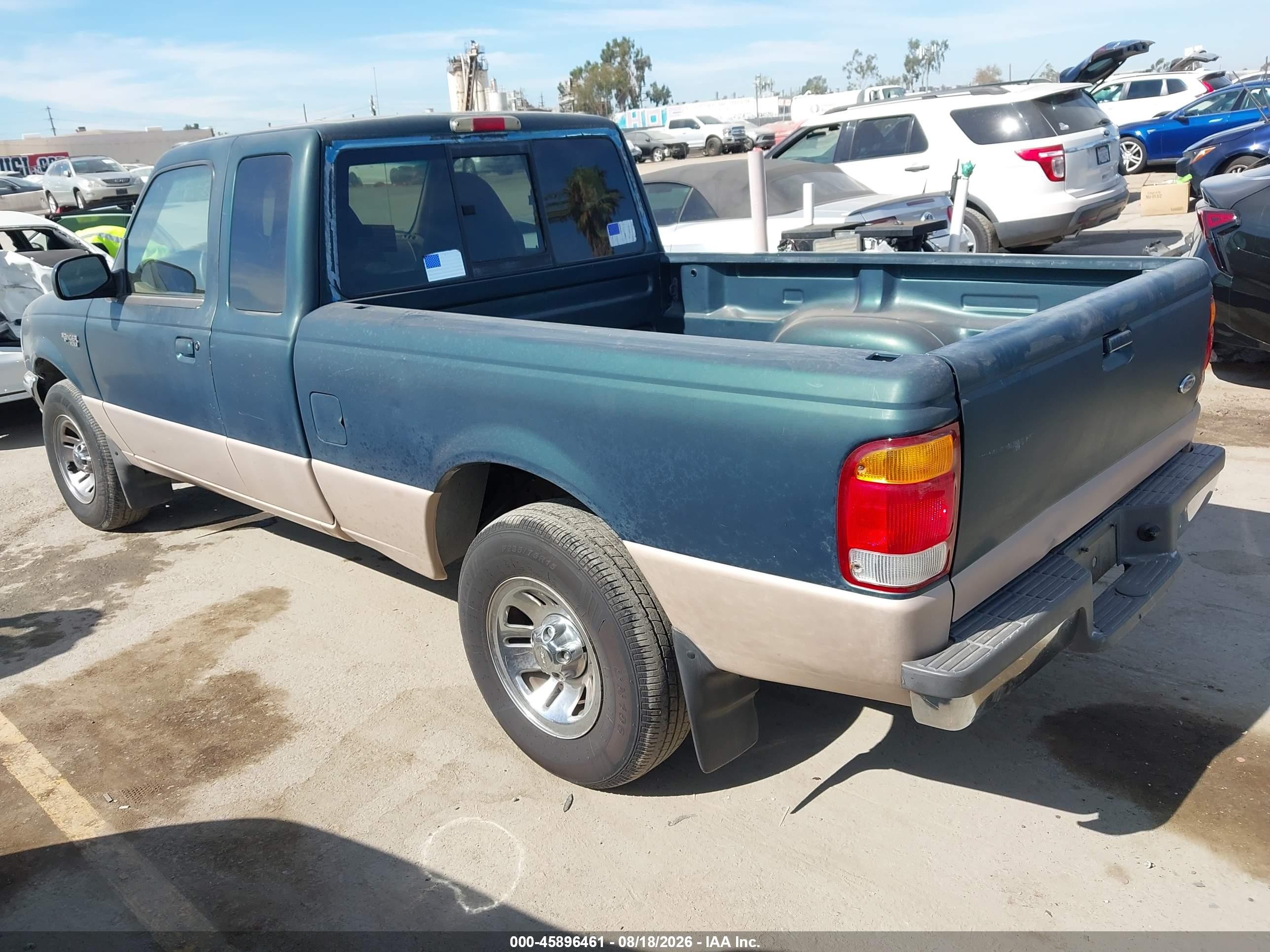 1998 Ford Ranger Splash/xl/xlt Green vin: 1FTYR14X7WPB29178