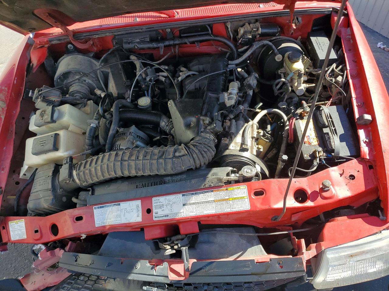 1999 Ford Ranger Super Cab Red vin: 1FTYR14X7XPC03362