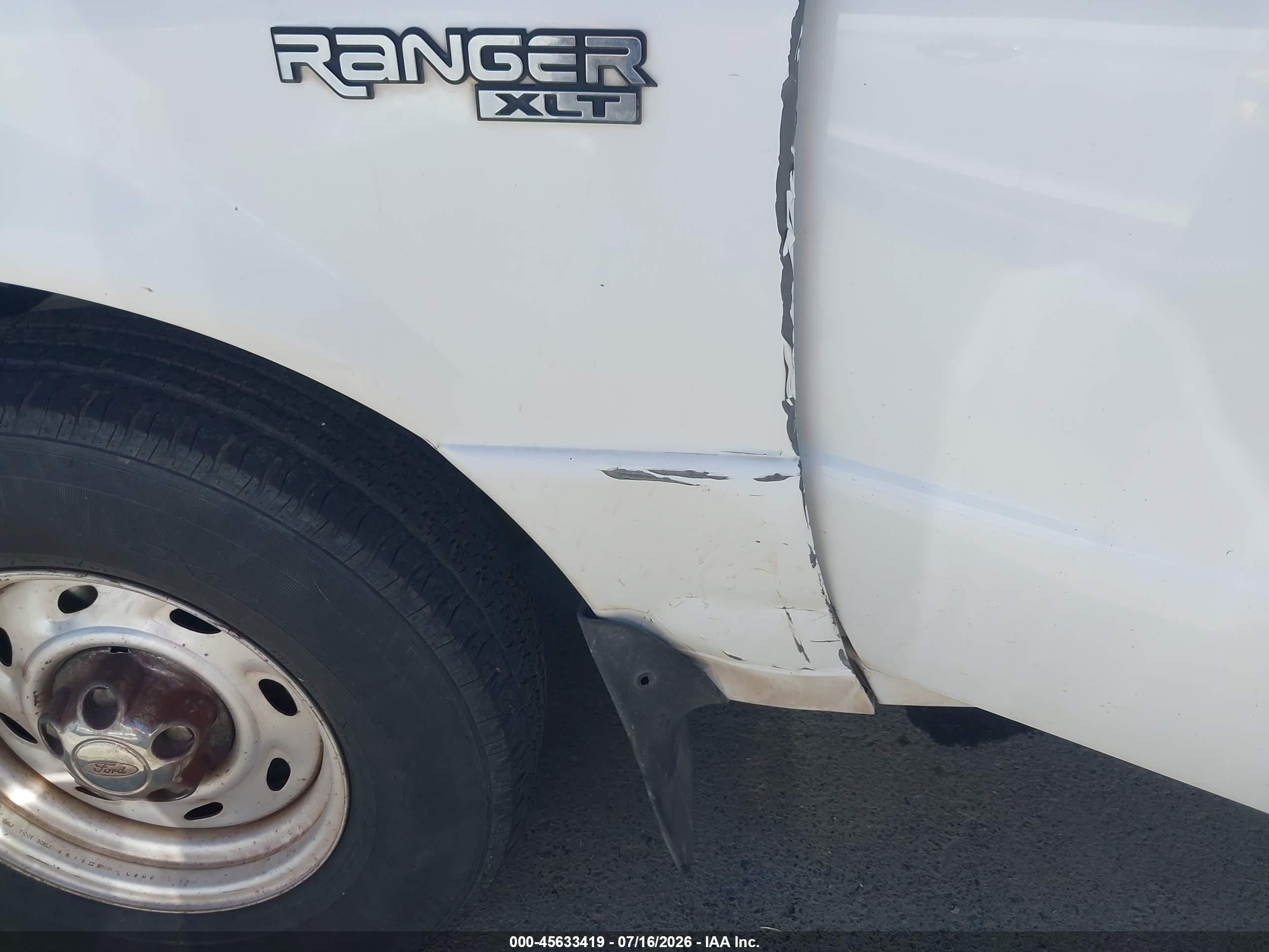 1999 Ford Ranger Xlt White vin: 1FTYR14X8XPA59661