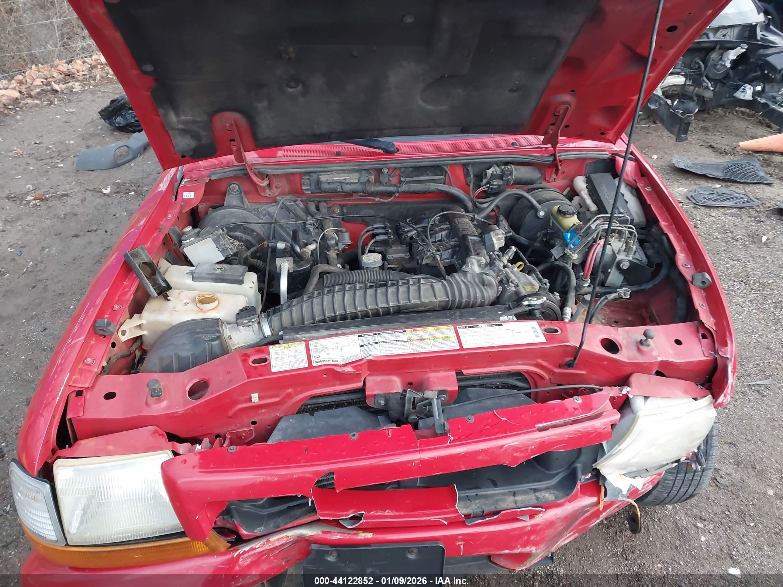2000 Ford Ranger Xlt Red vin: 1FTYR14X8YTA89445